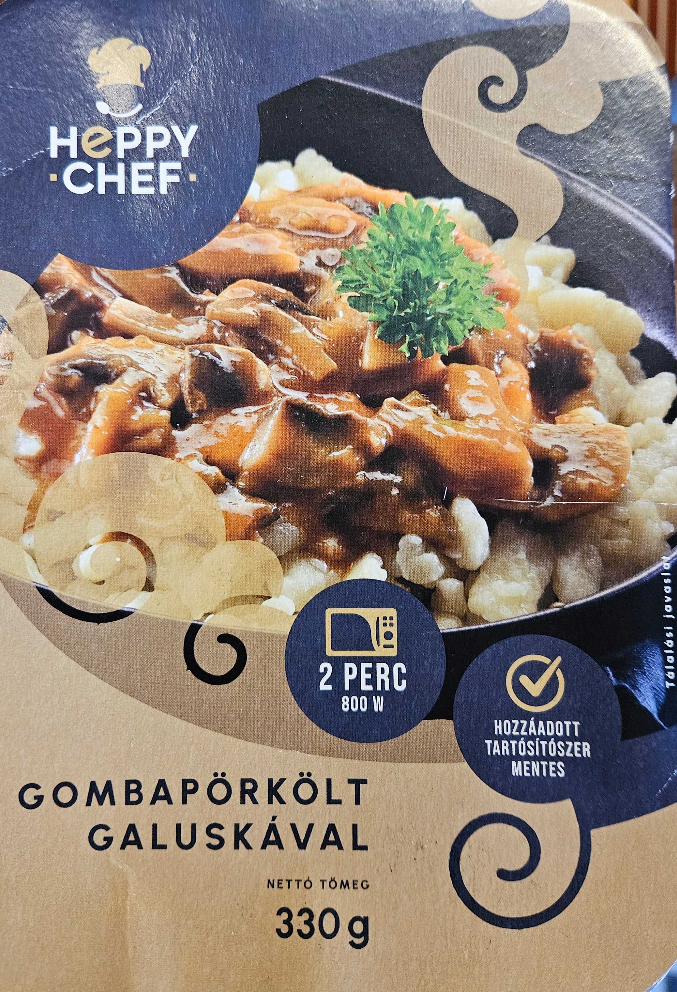 Gombapörkölt galuskával
