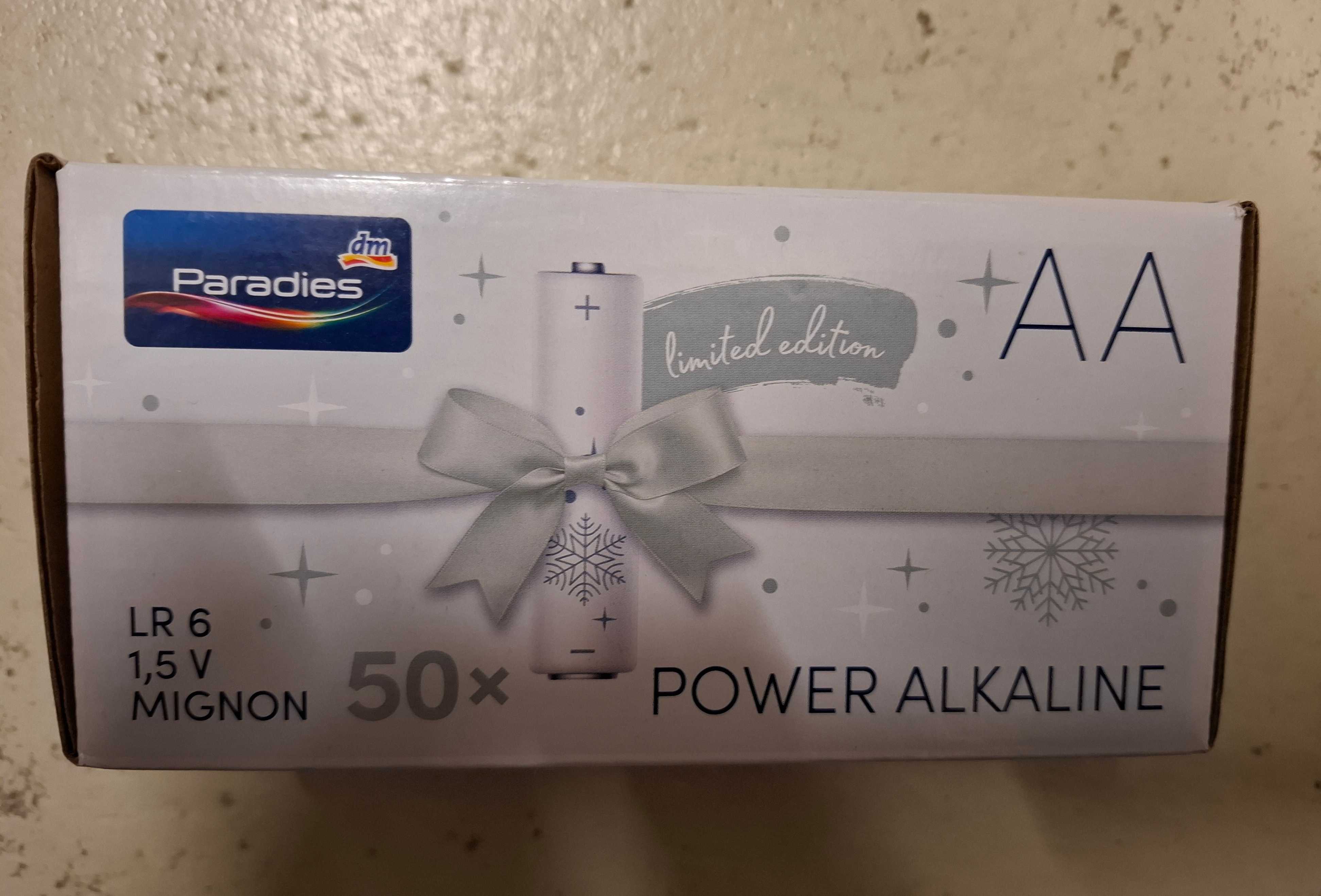 Power Alkaline AA Batterien limited edition 50x