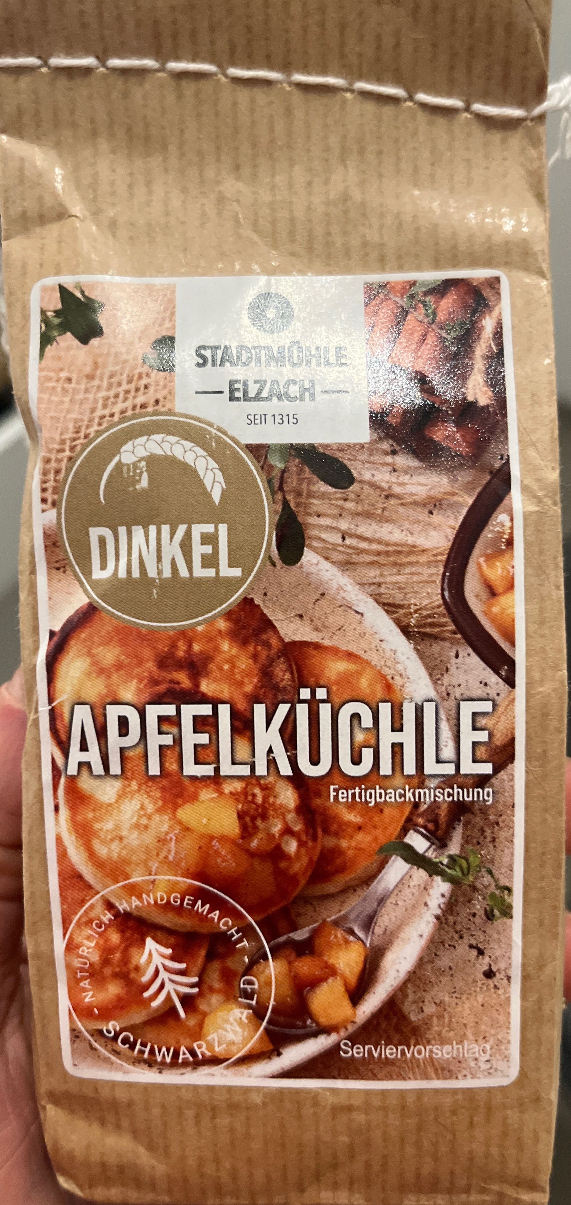 Apfelküchle, Dinkel
