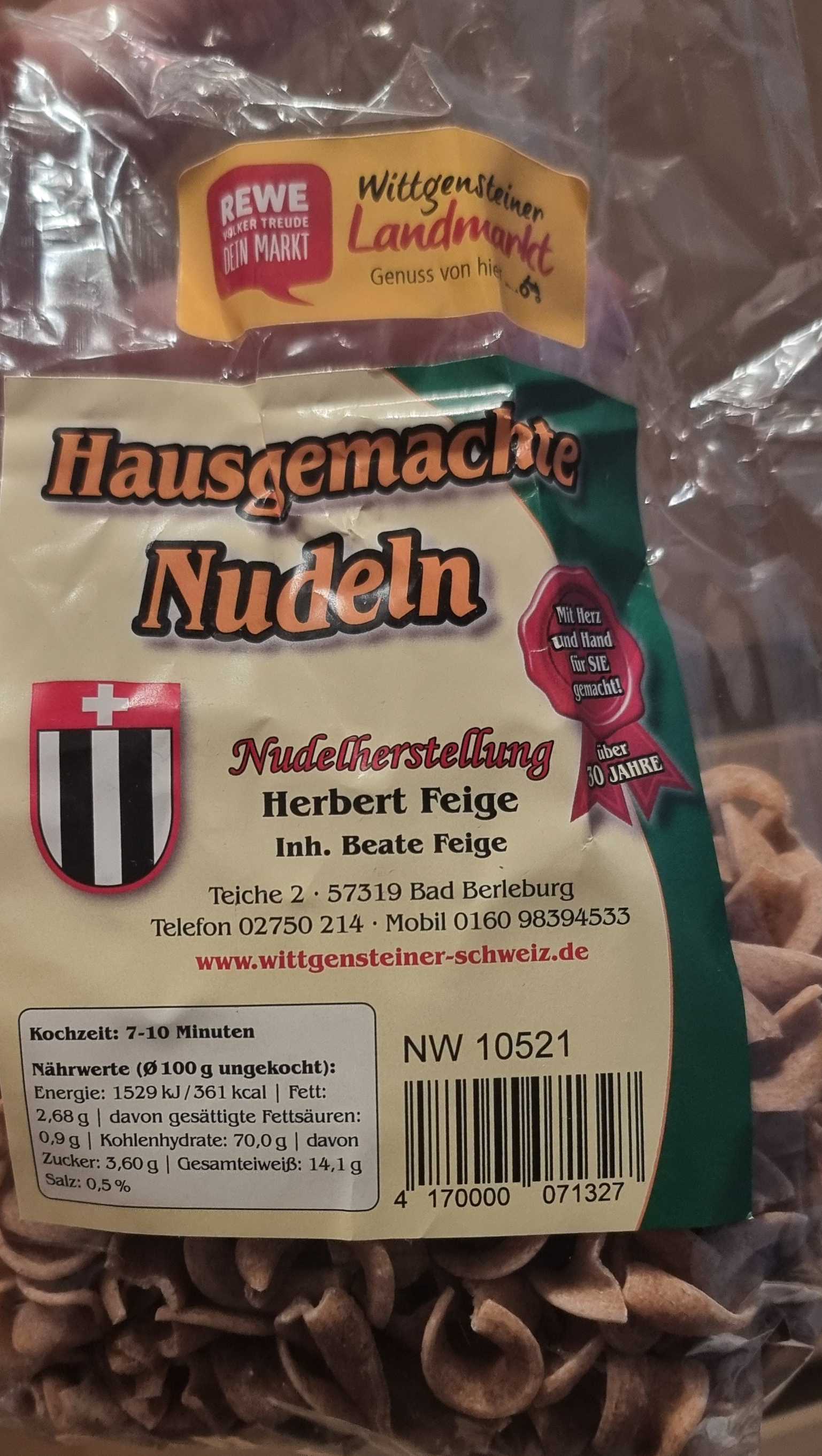 Hausgemachte Nudeln