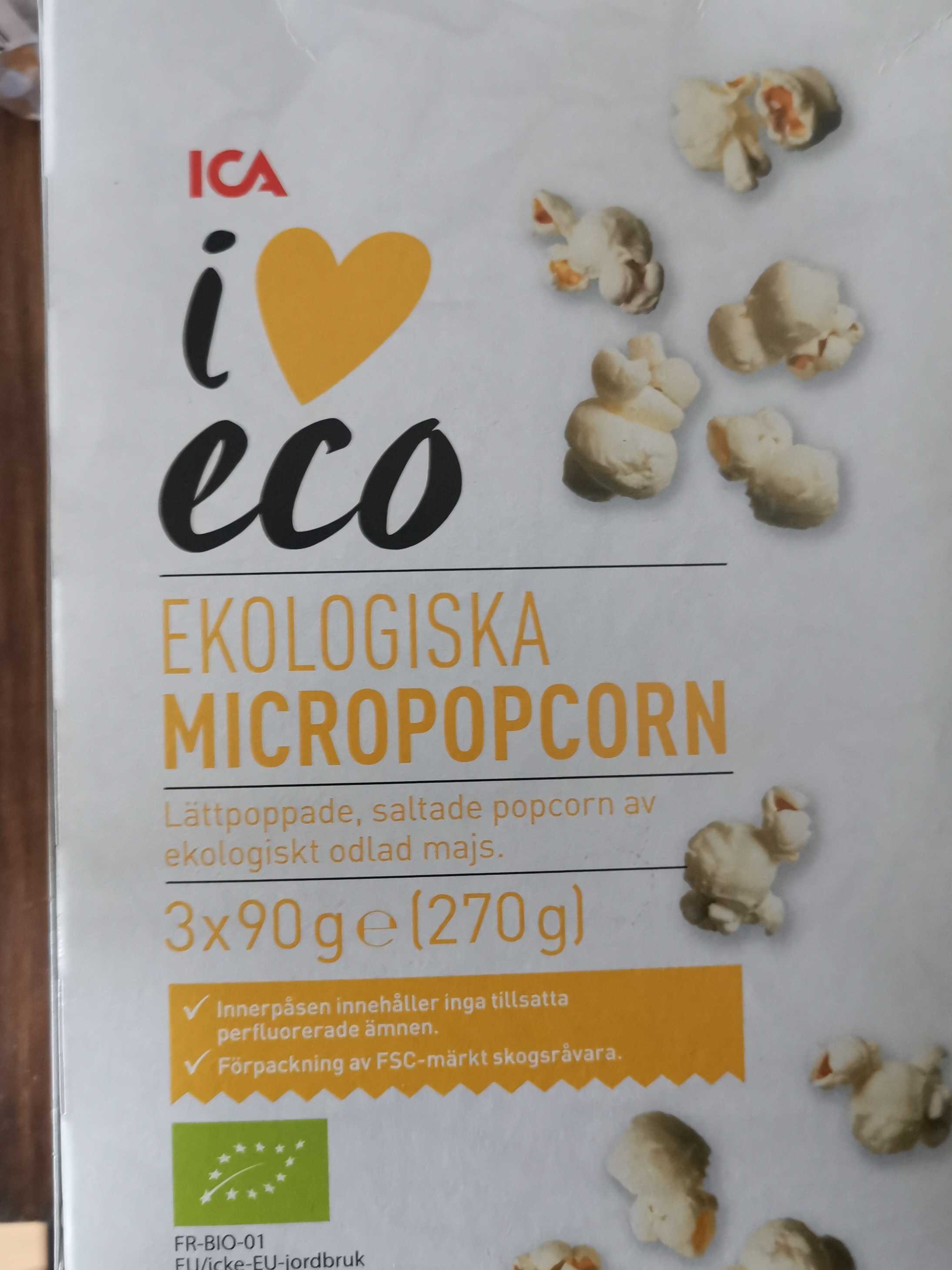 Ekologiska mikropopcorn