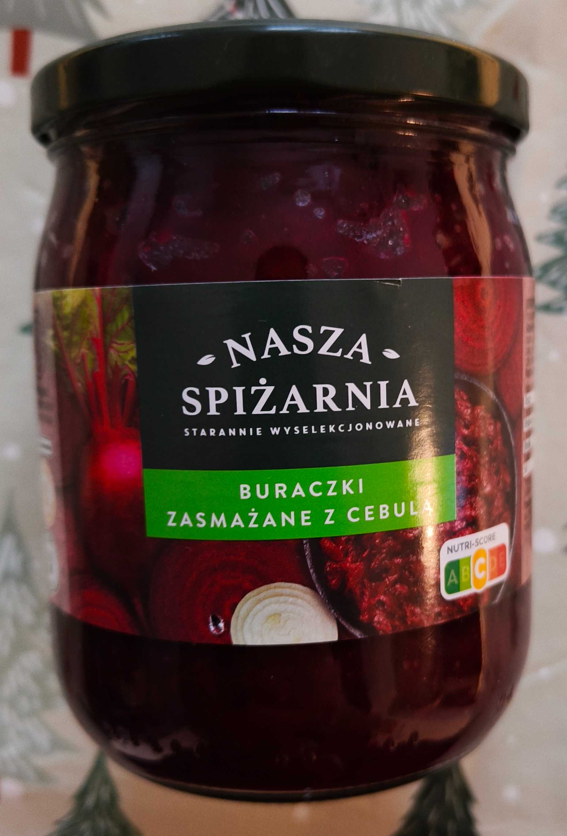Buraczki zasmażane z cebulką