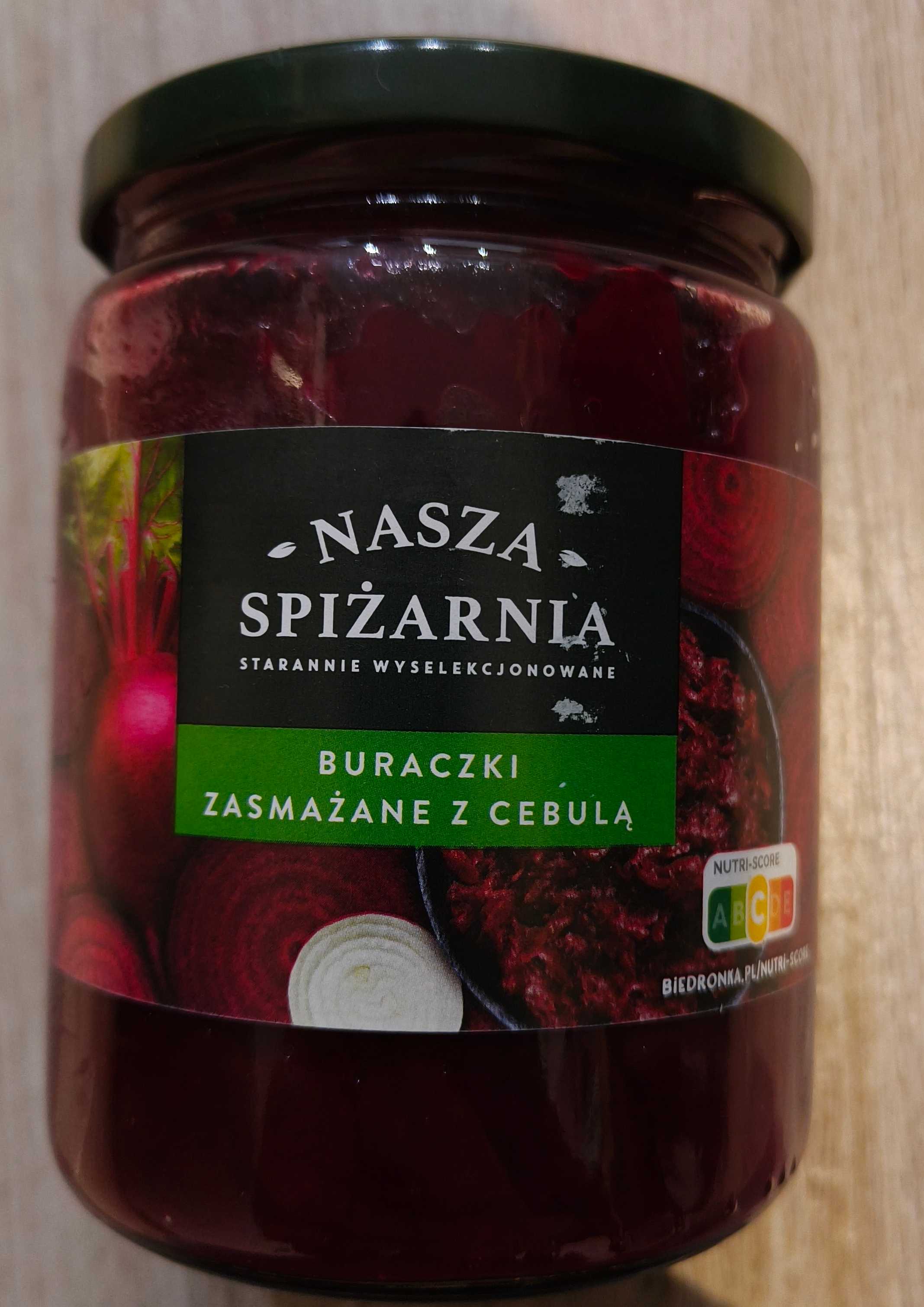 Buraczki zasmażane z cebulką