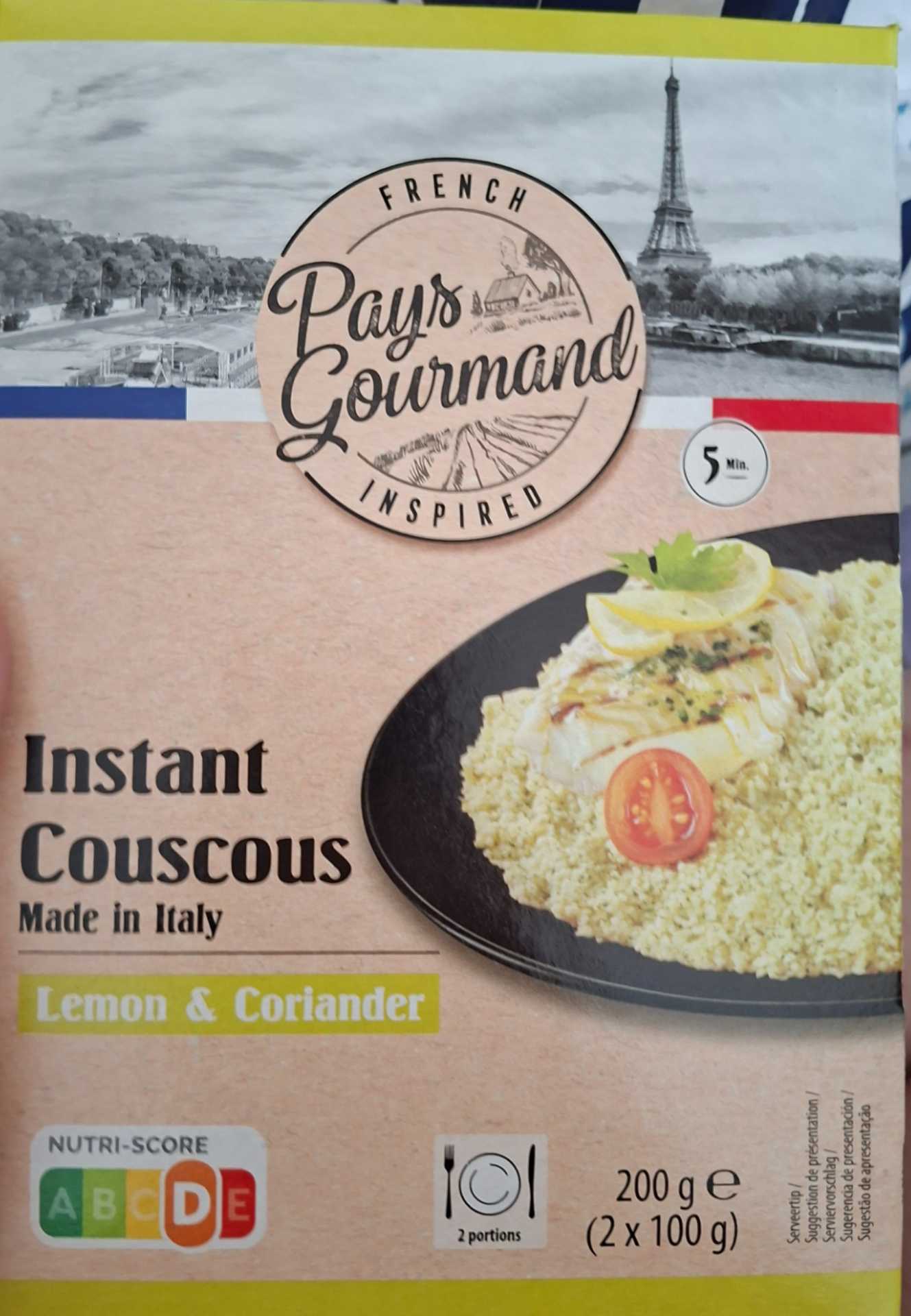 Instant couscous lemon en coriander