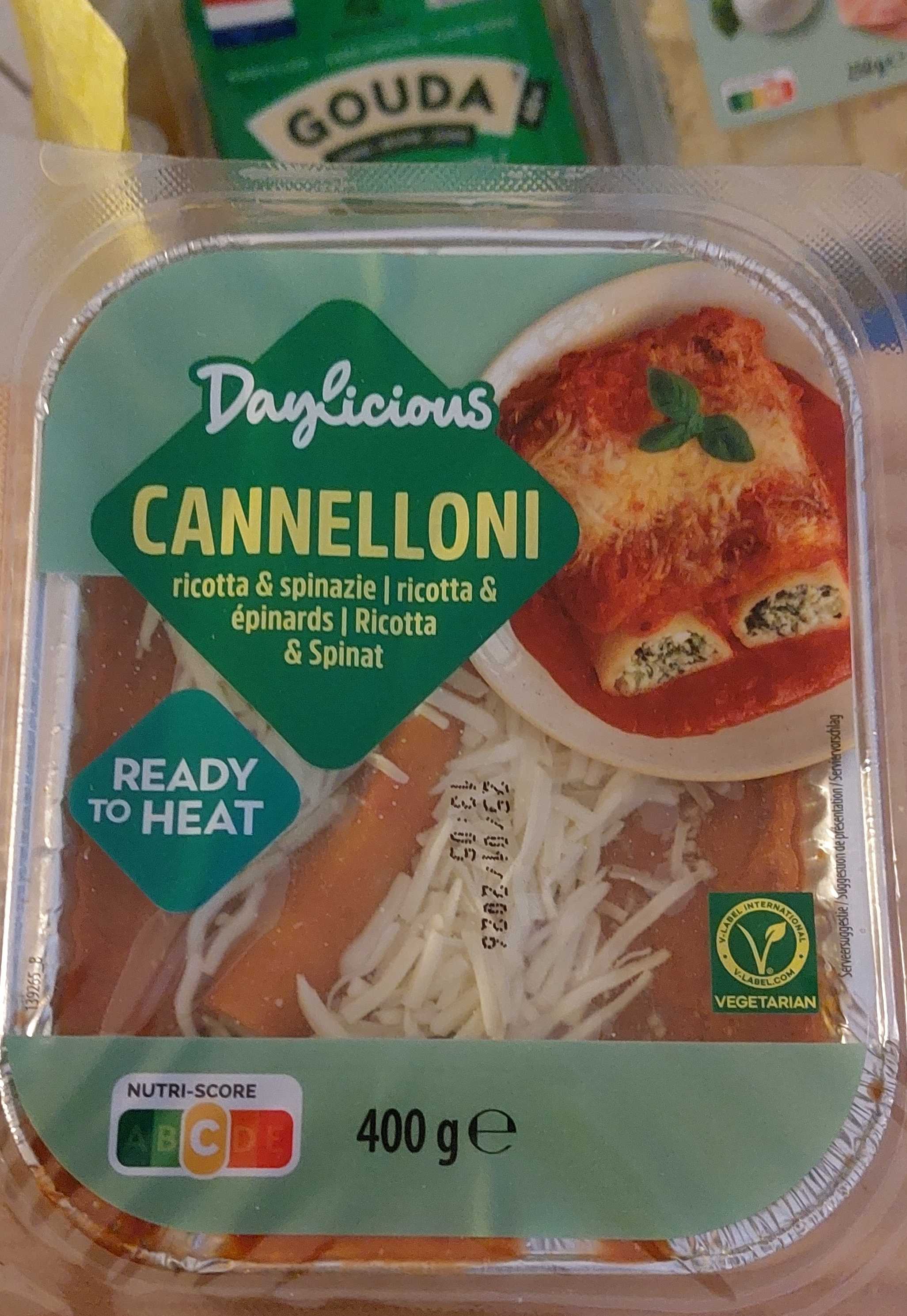 Cannelloni ricotta & spinazie 