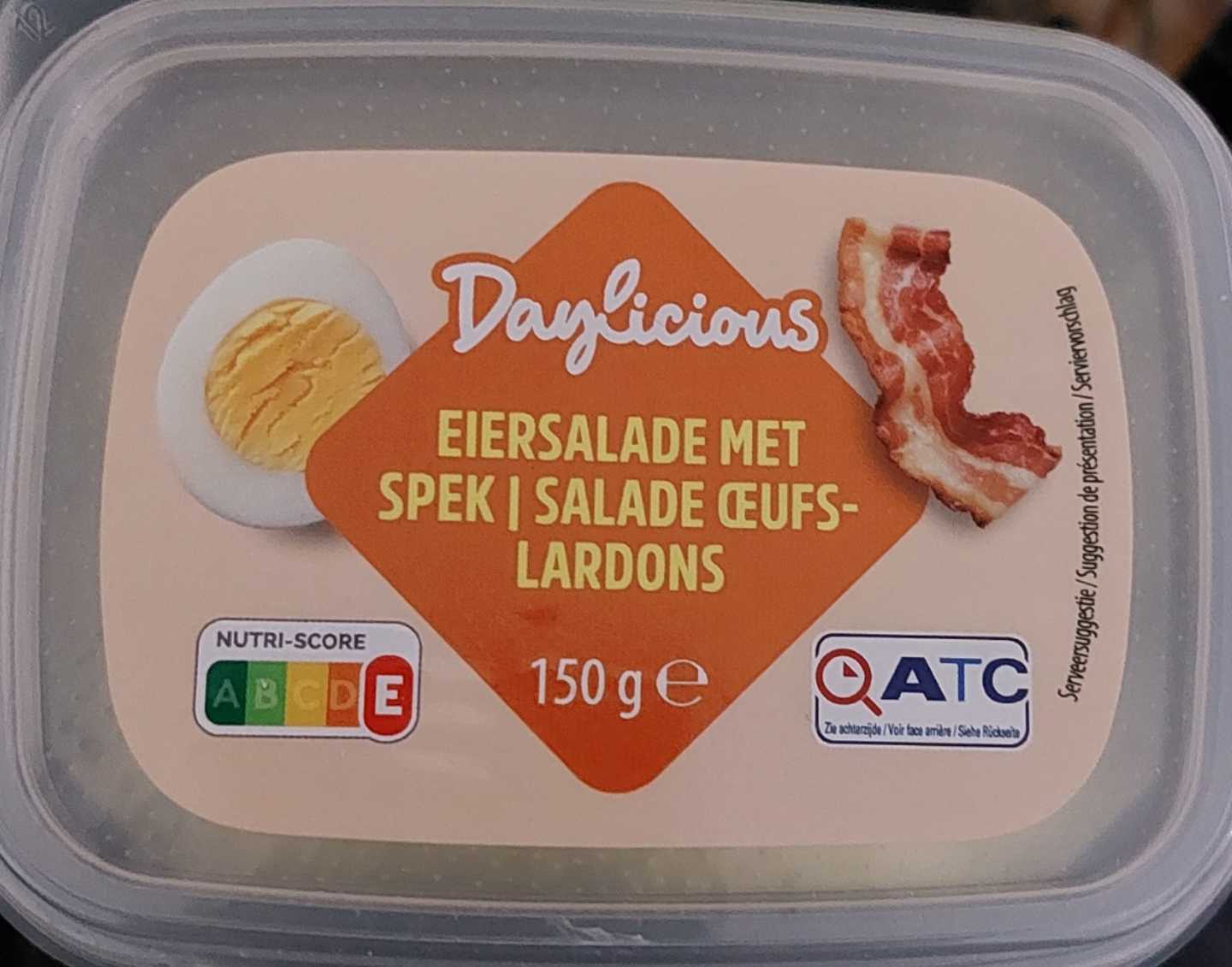 Eiersalade met spek