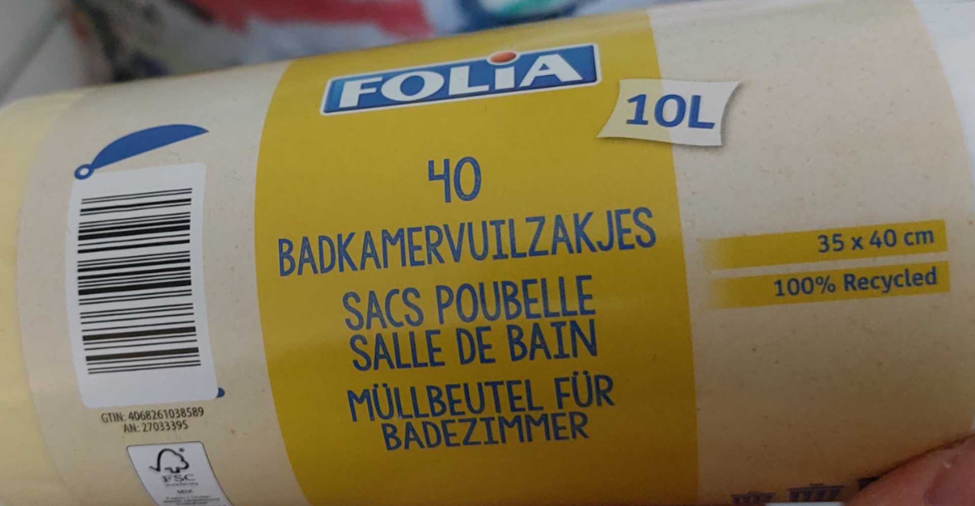 Badkamervuilzakjes 10L met trekband