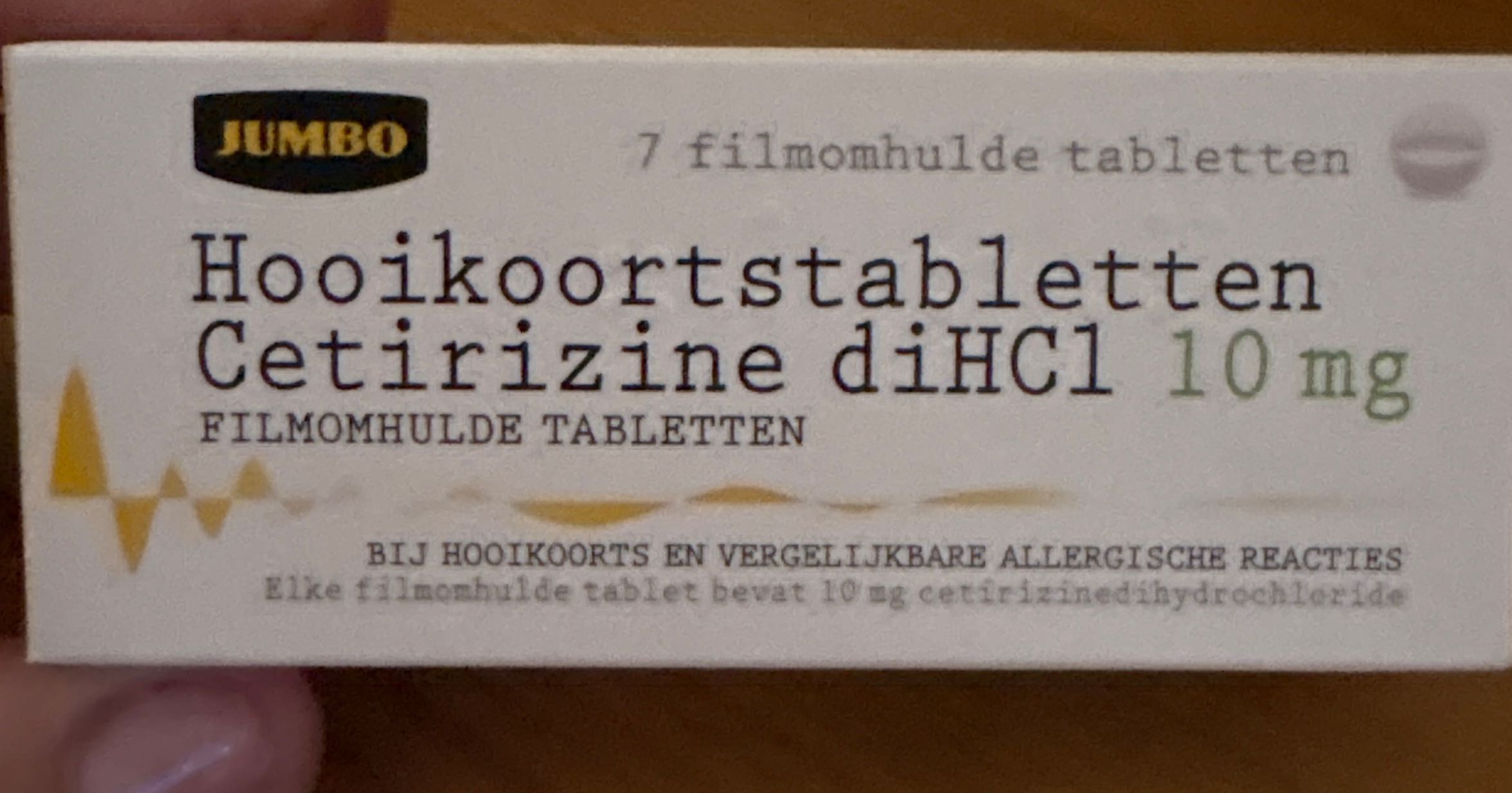 Hooikoorsttabletten cetirizine diHC1 10 mg