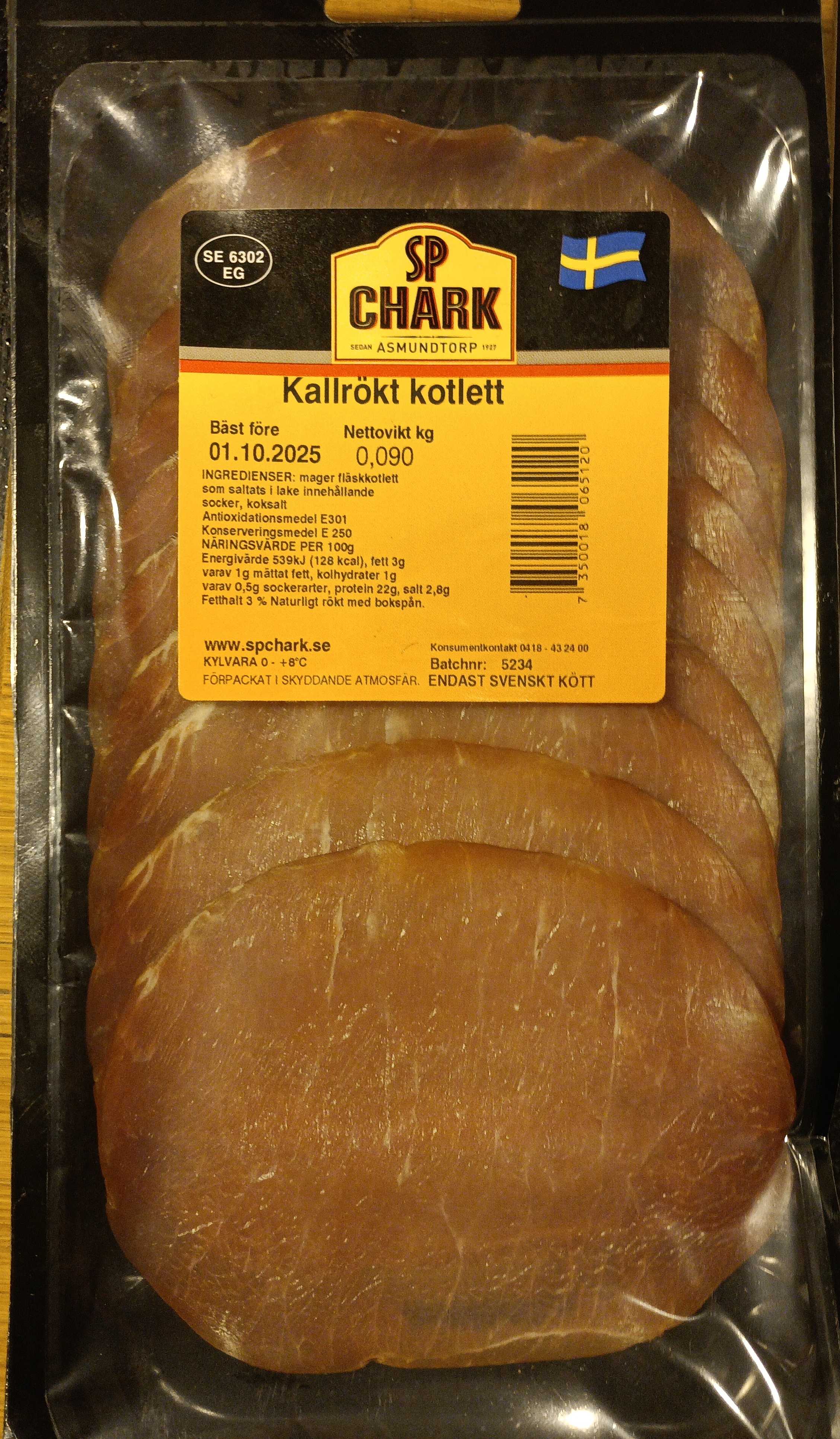 Kallrökt kotlett