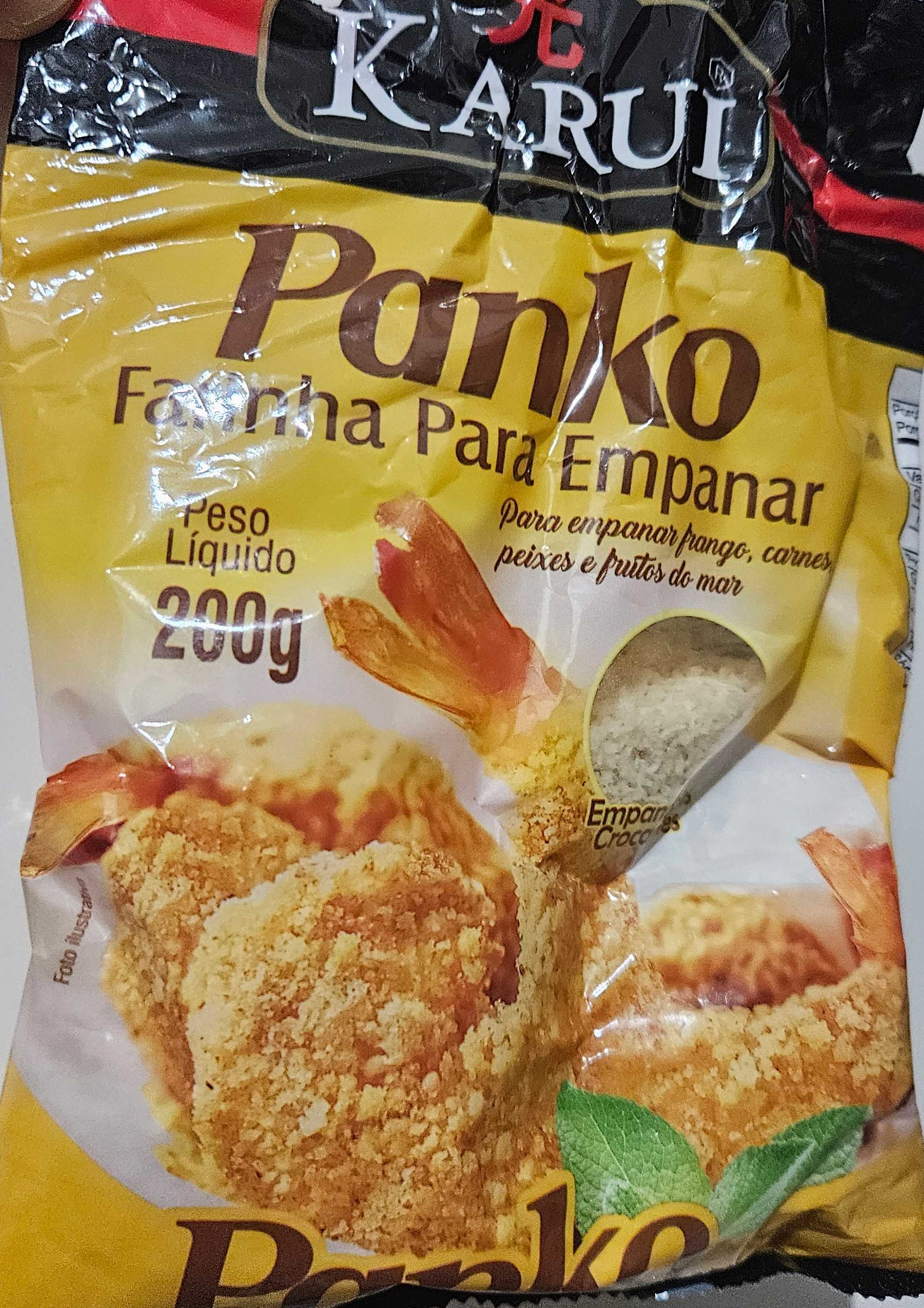 Farinha para empanar panko