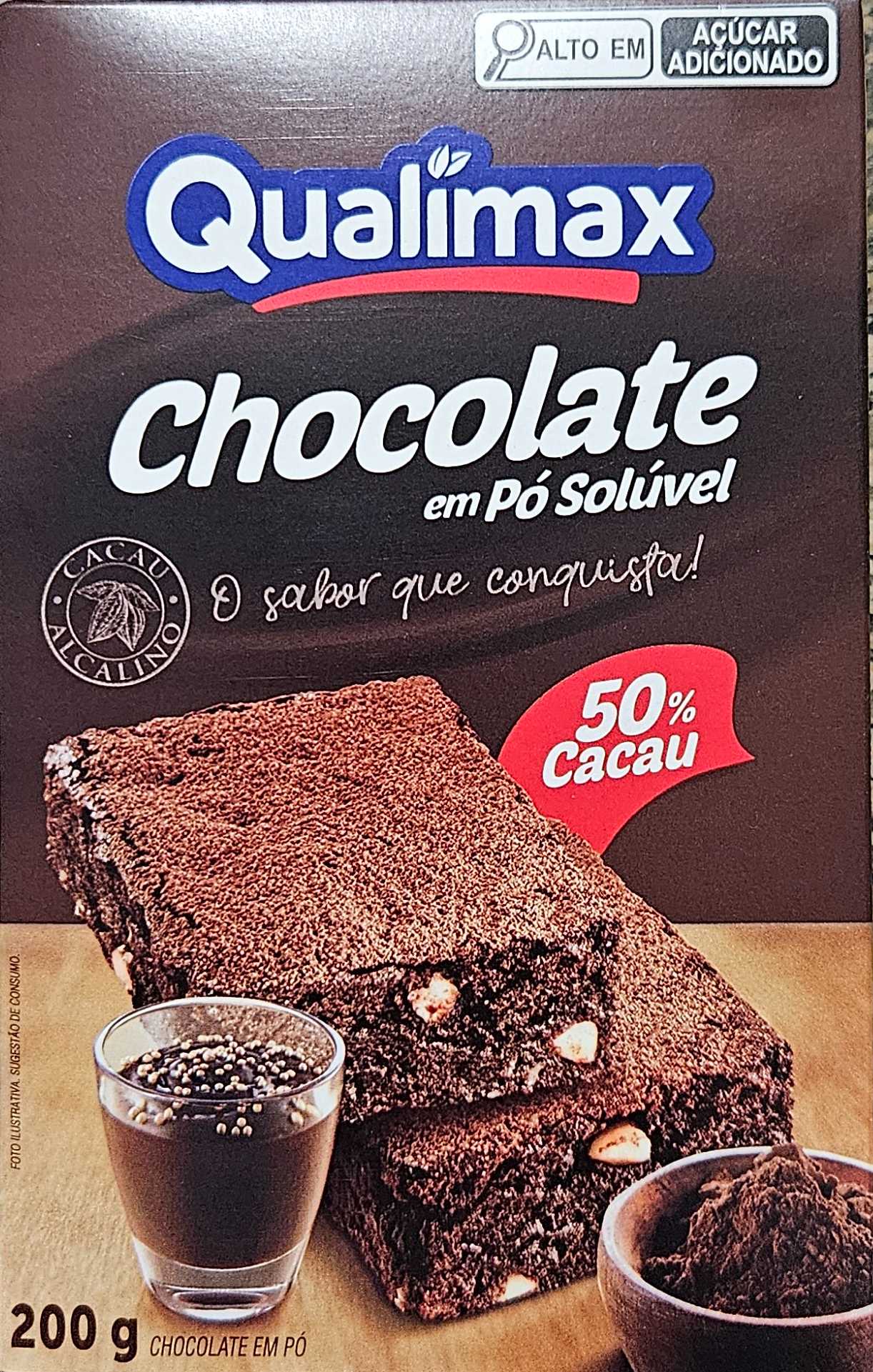 Chocolate em pó solúvel 