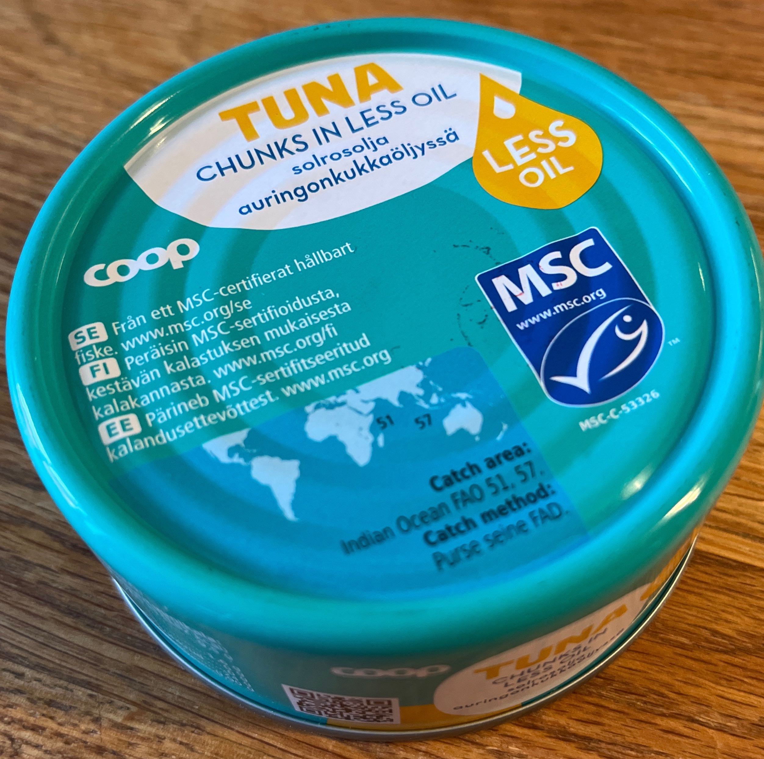 Tonfisk MSC - Tuna Chunks in less oil