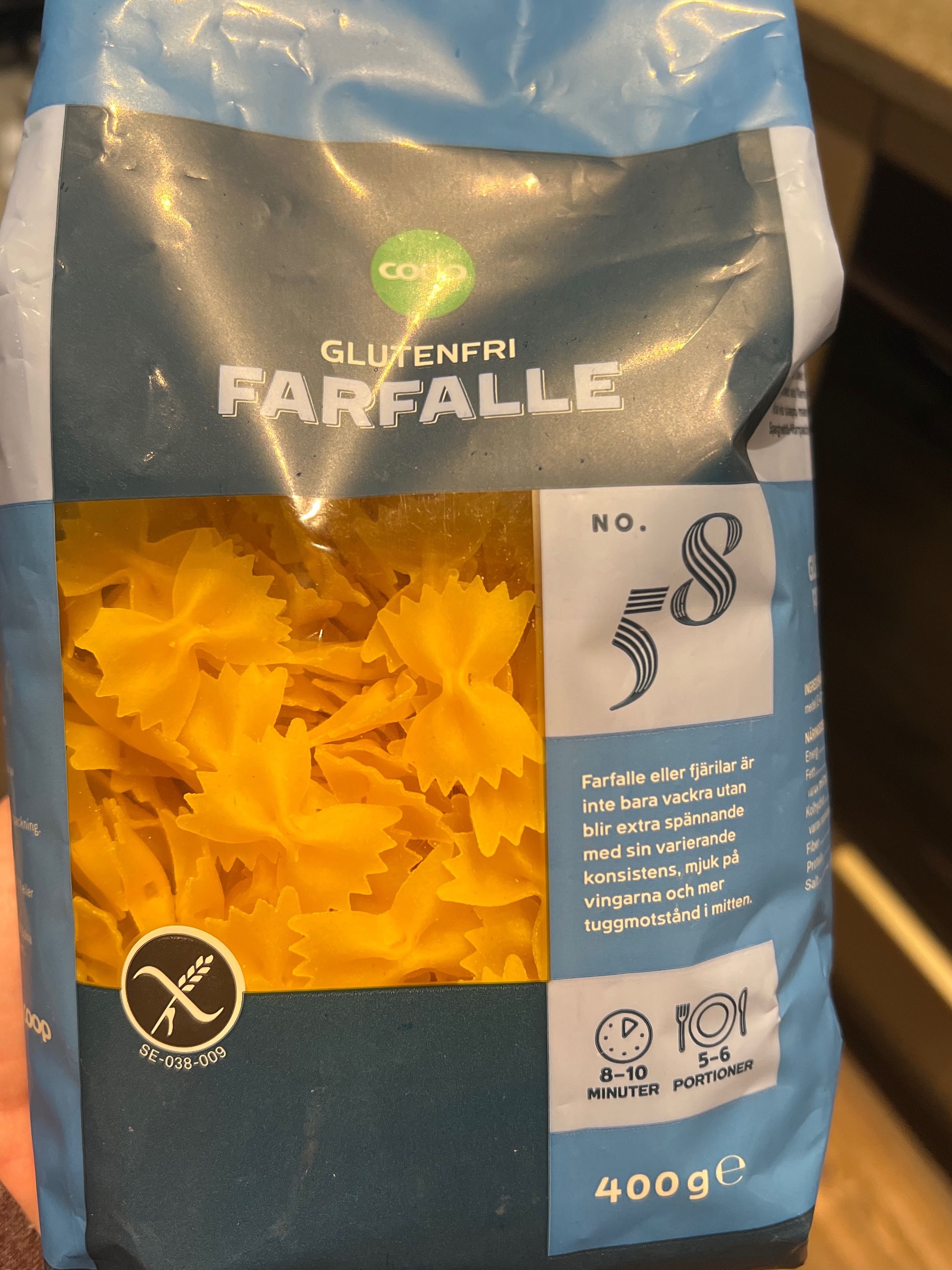 Farfalle glutenfri