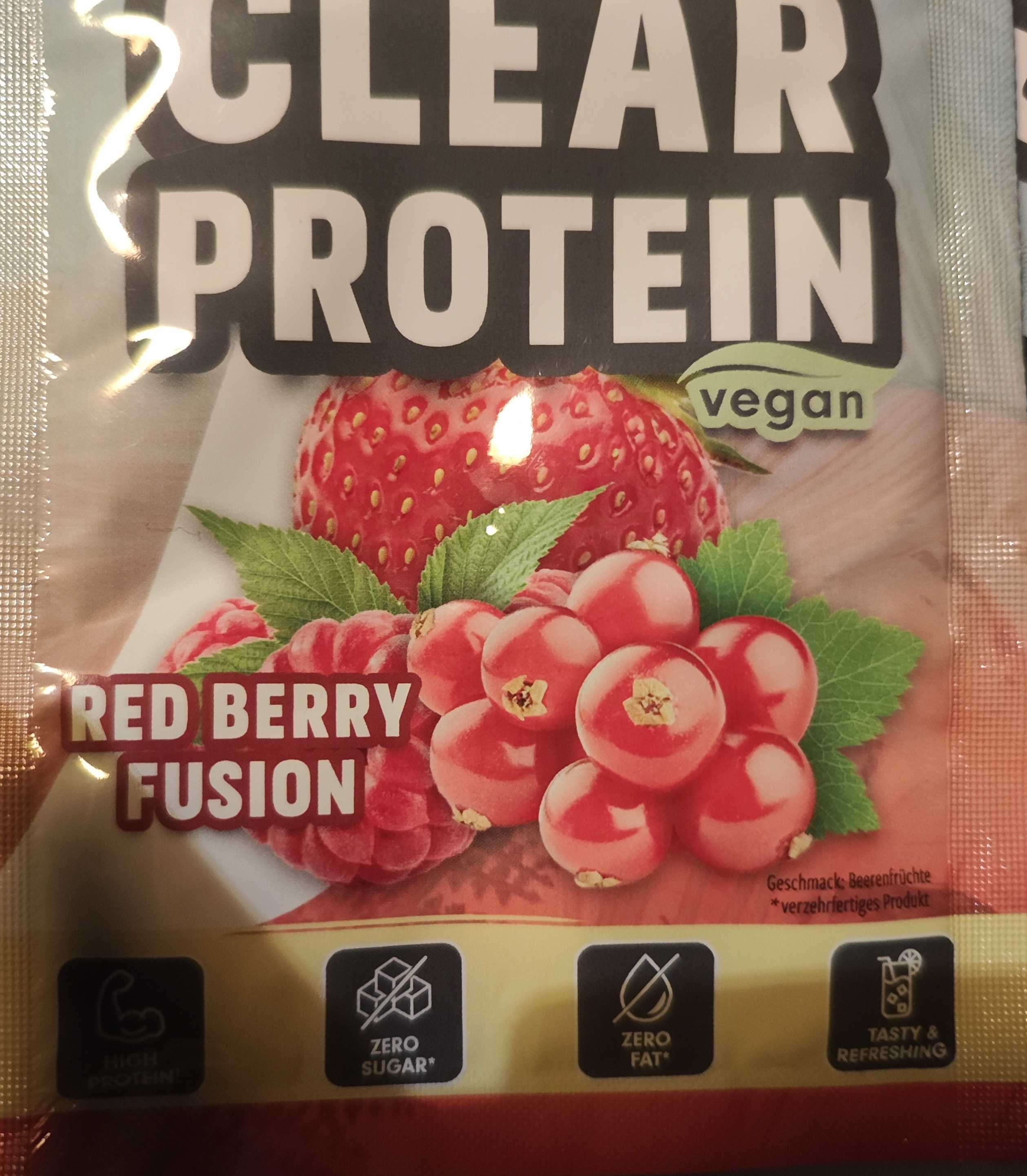 Clear Protein rote Beere