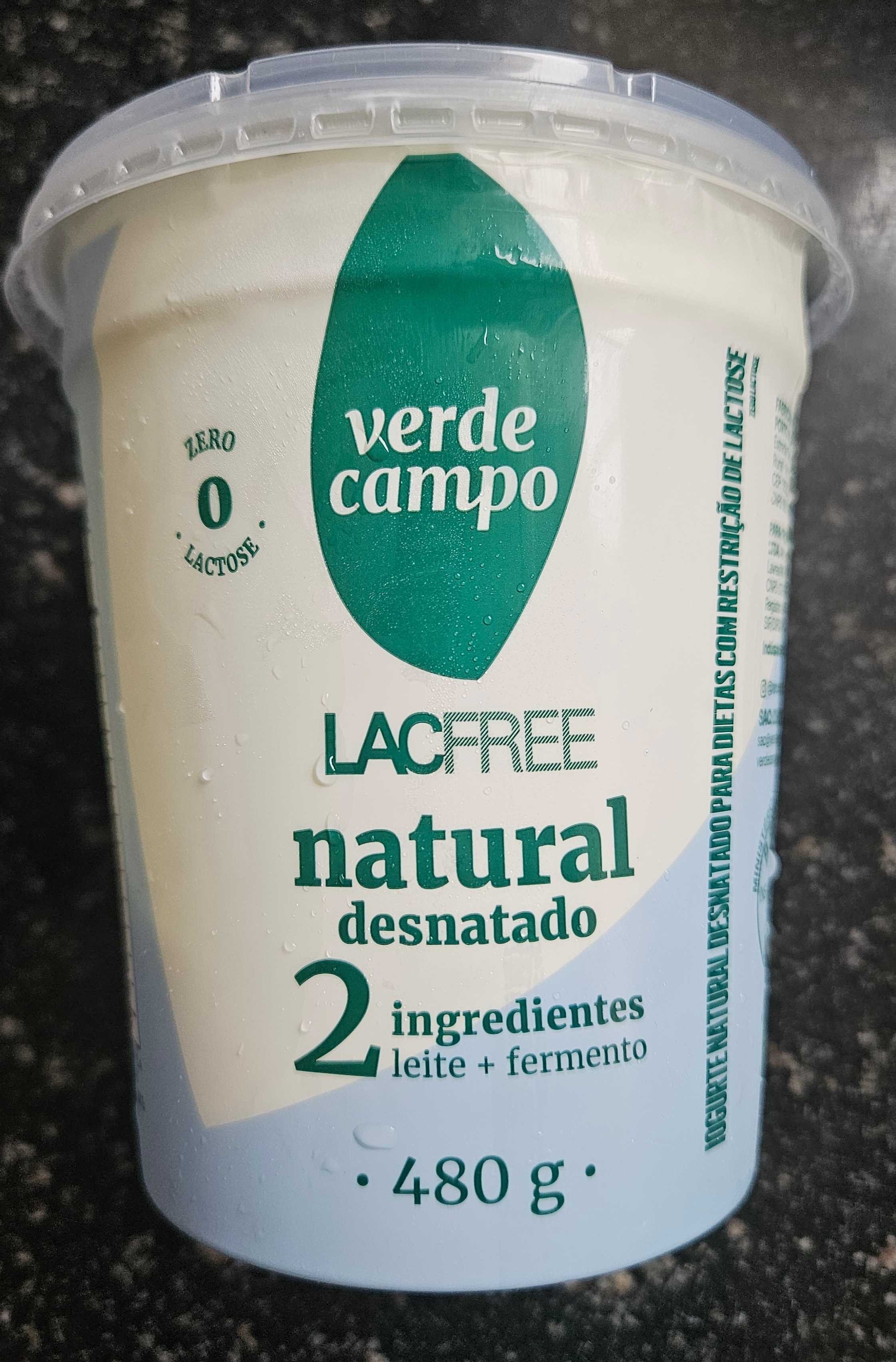 Iogurte natural desnatado zero lactose