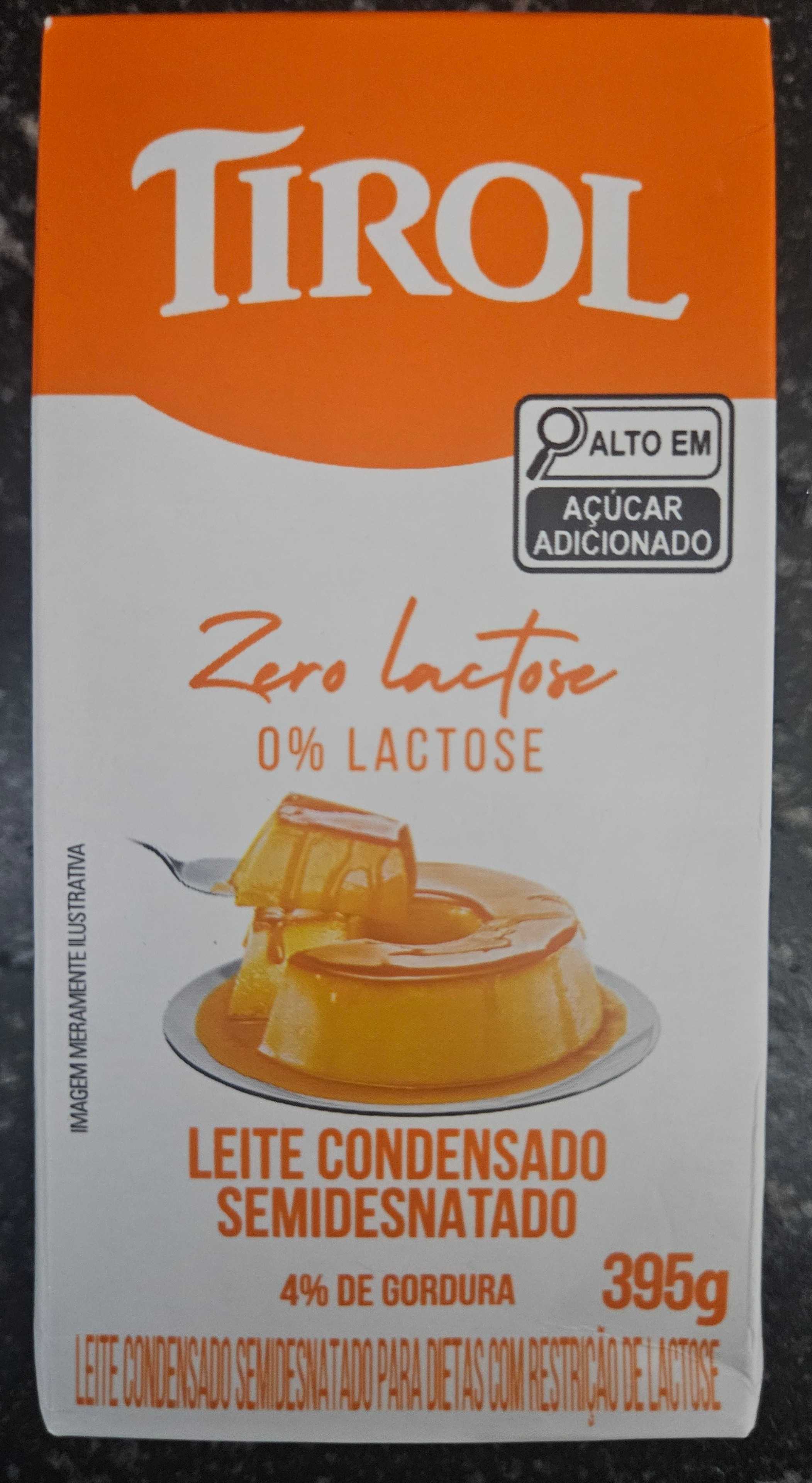 Leite condensado semi desnatado zero lactose