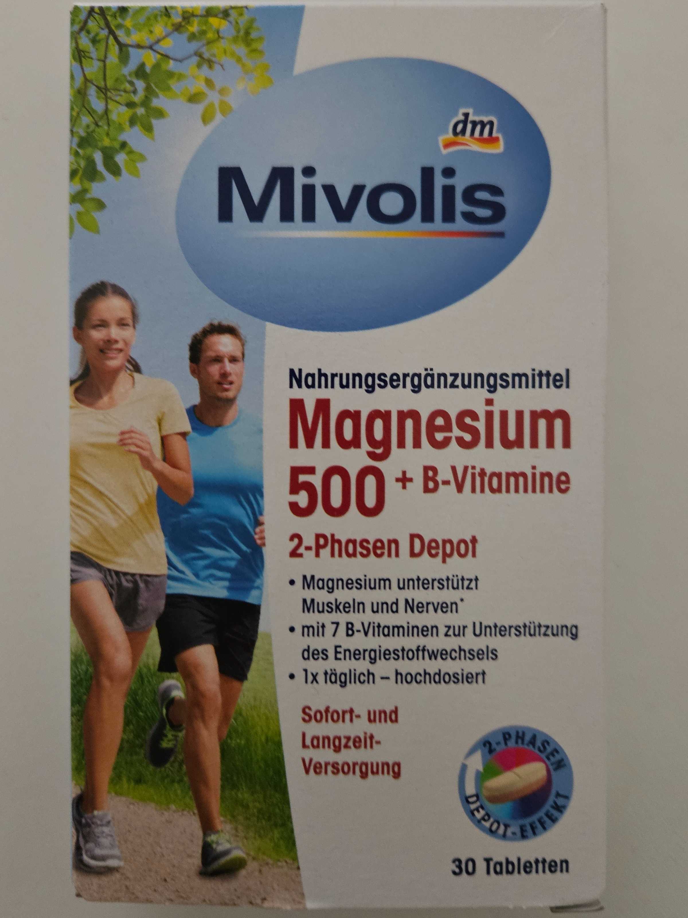 Magnesium 500 + B-Vitamine 2-Phasen-Depot