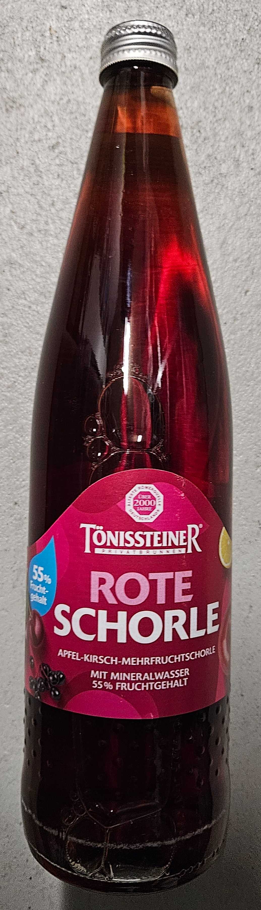 Rote Schorle Apfel-Kirsch-Mehrfruchtschorle