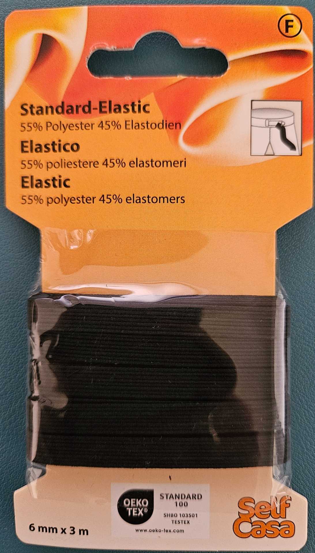 Standard-Elastic schwarz 6 mm - Thomas Philipps