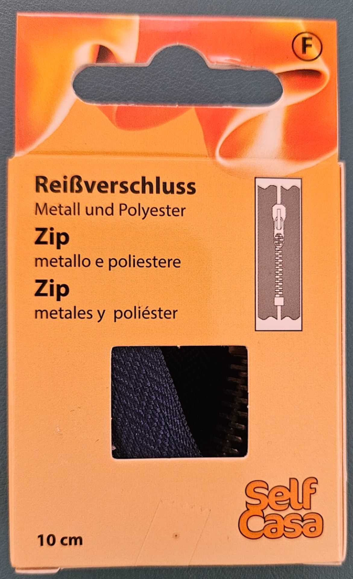 Reißverschluss dunkelblau, 10 cm - Thomas Philipps