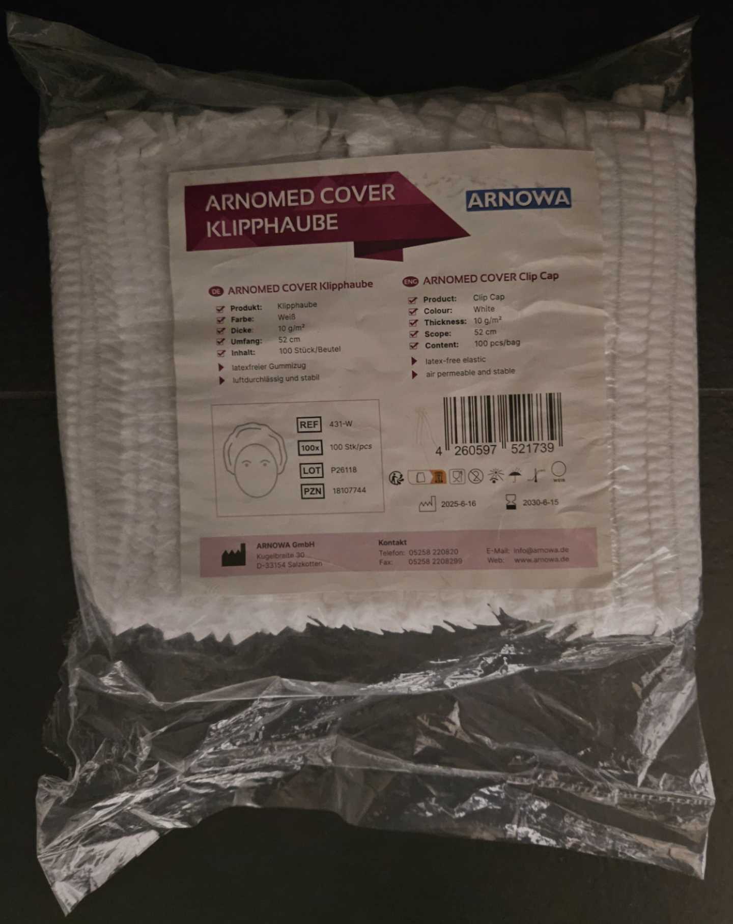 Arnomed Cover Klipphaube - Arnowa