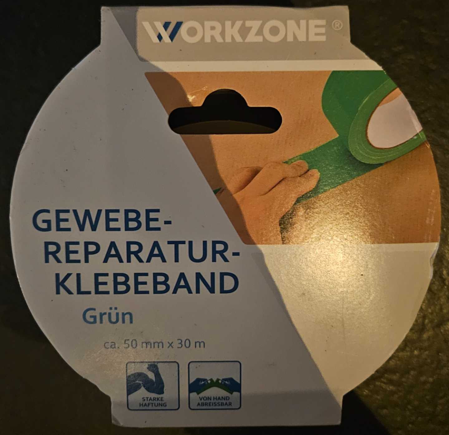 Gewebe-Reperatur-Klebeband grün - Workzone