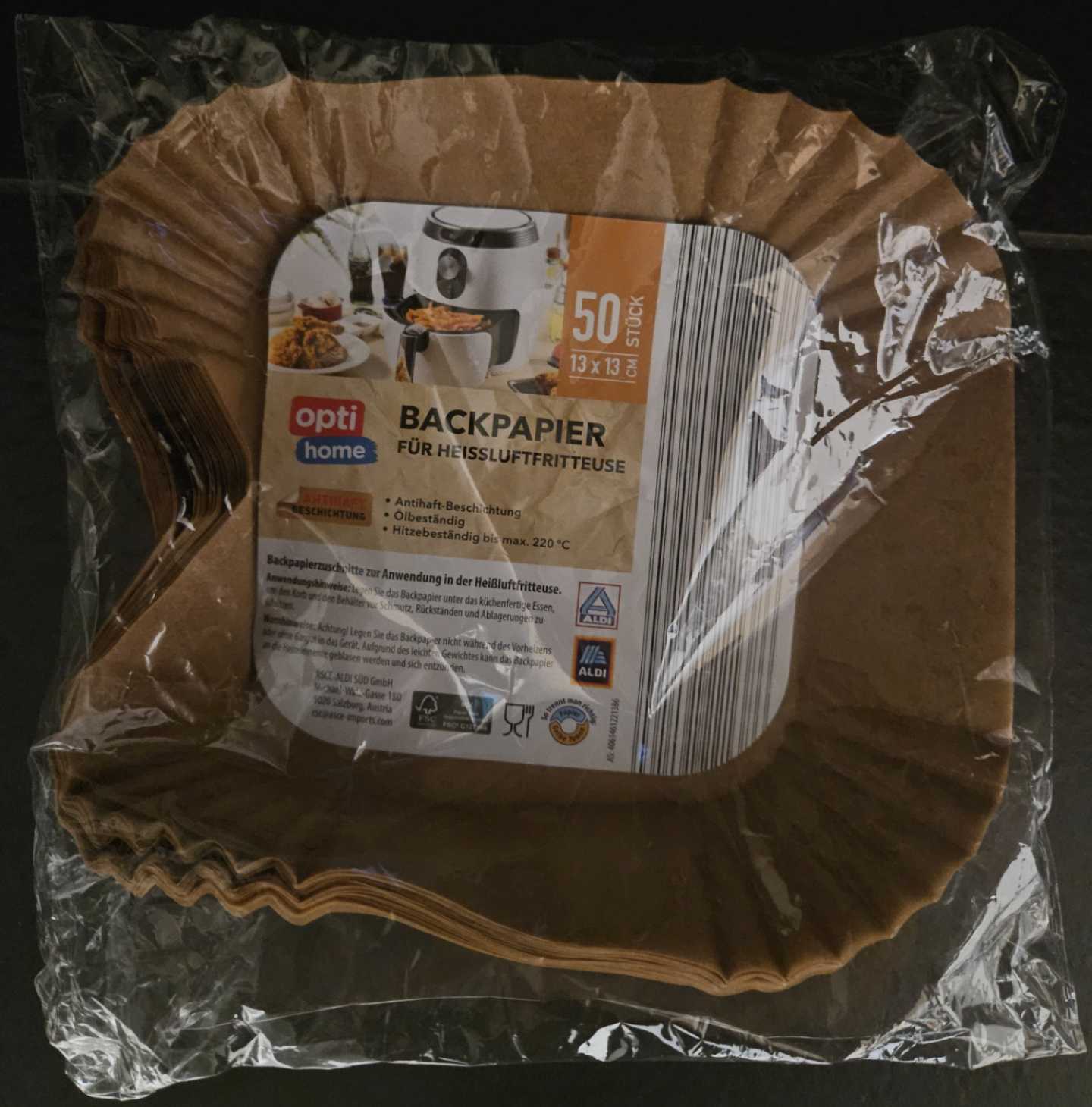 Backpapier für Heißluftfritteuse klein - Optihome