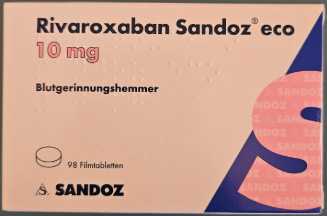 Rivaroxaban Sandoz eco 10 mg N2 (Rivaroxabanum 10 mg) - Sandoz