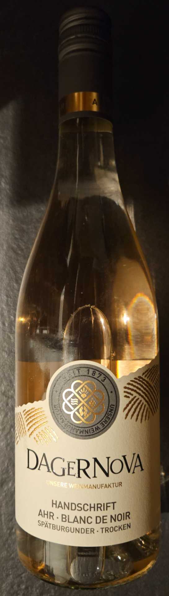 Handschrift Blanc De Noir Spätburgunder trocken 12,0% Vol. - Dagernova Weinmanufaktur