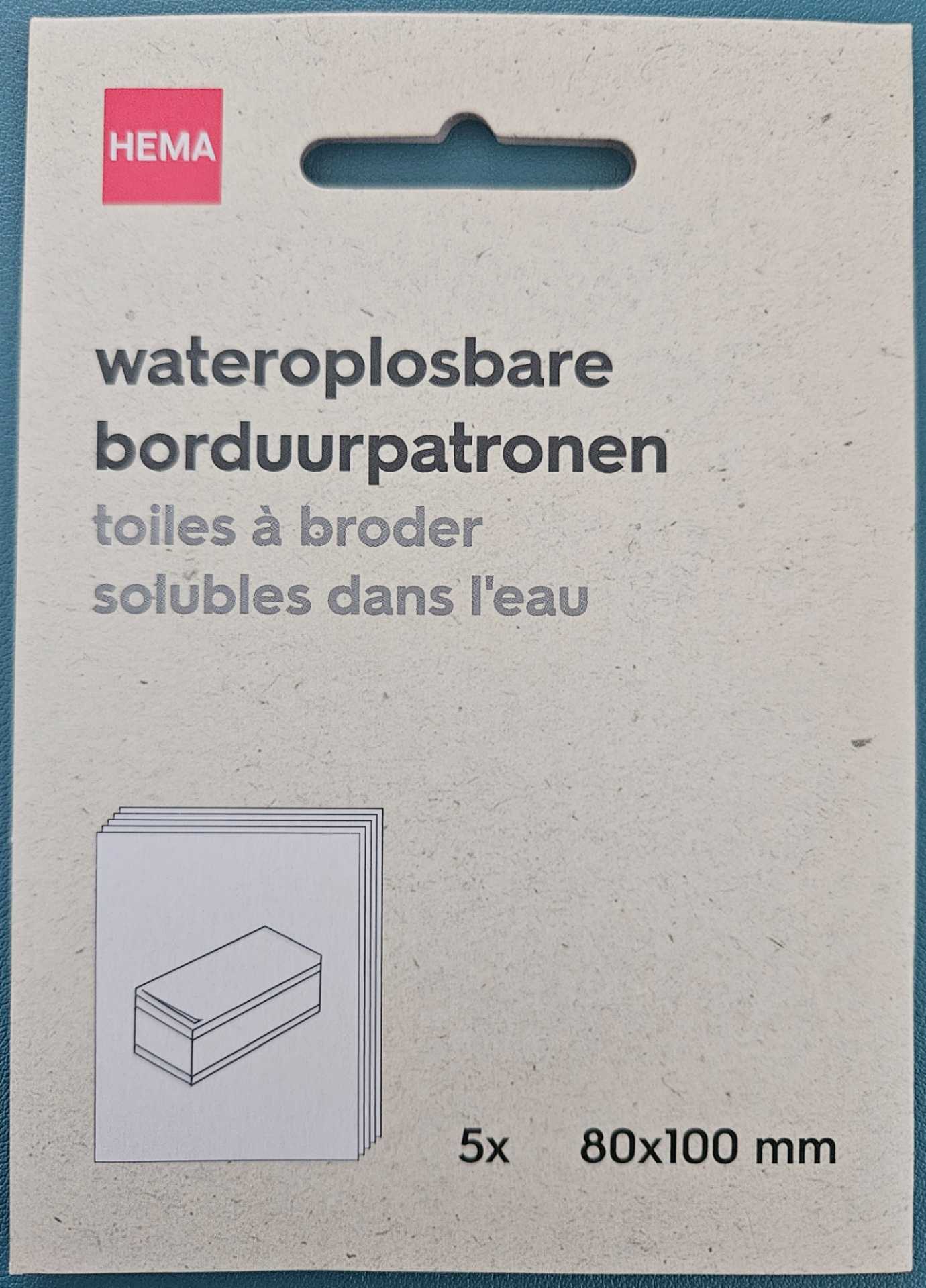 Stickvorlagen, auswaschbar - Hema