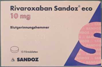 Rivaroxaban Sandoz eco 10 mg (Rivaroxabanum 10 mg) - Sandoz