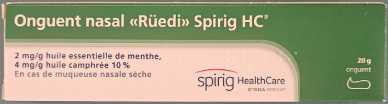 Nasensalbe Rüedi Spirig HC (2 mg/g Pfefferminzöl, 4 mg/g Kampferöl 10%) - Spirig Health Care Stada Group