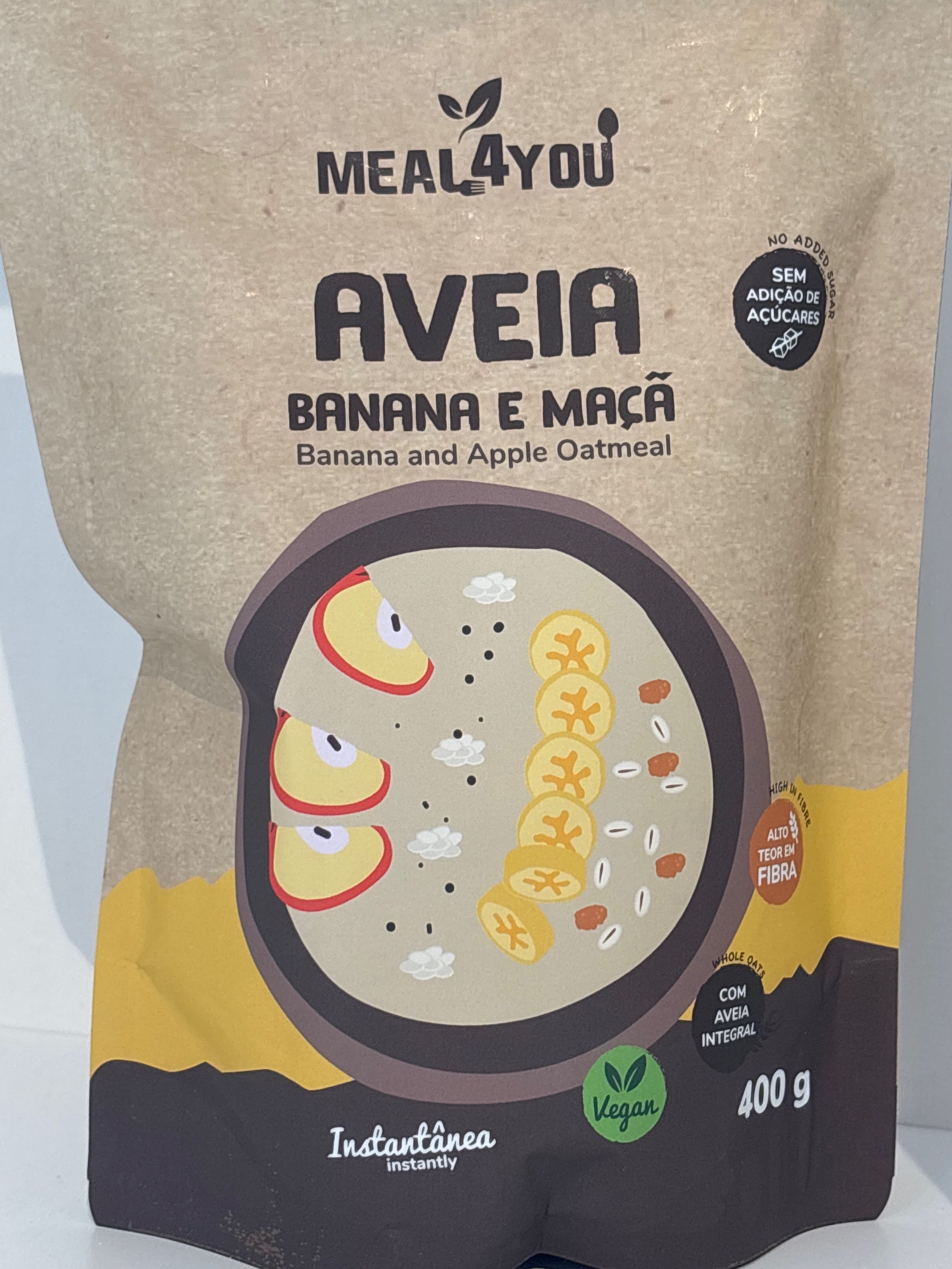 Aveia banana and apple oatmeal 