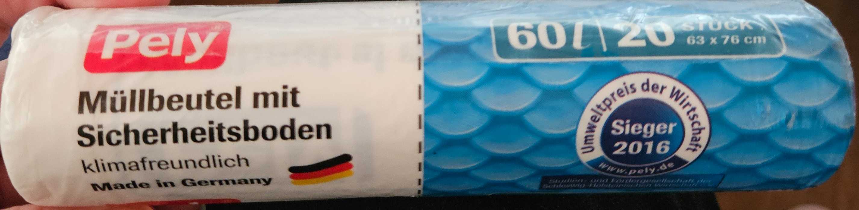 Müllbeutel 60 l mit Sicherheitsboden