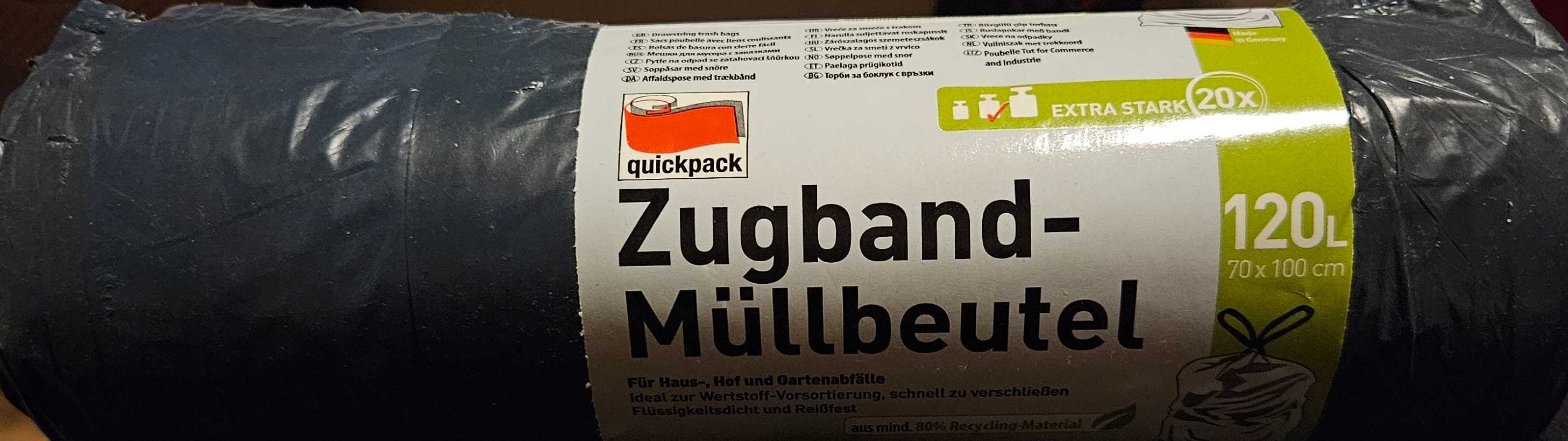 Zugband-Müllbeutel 120 l