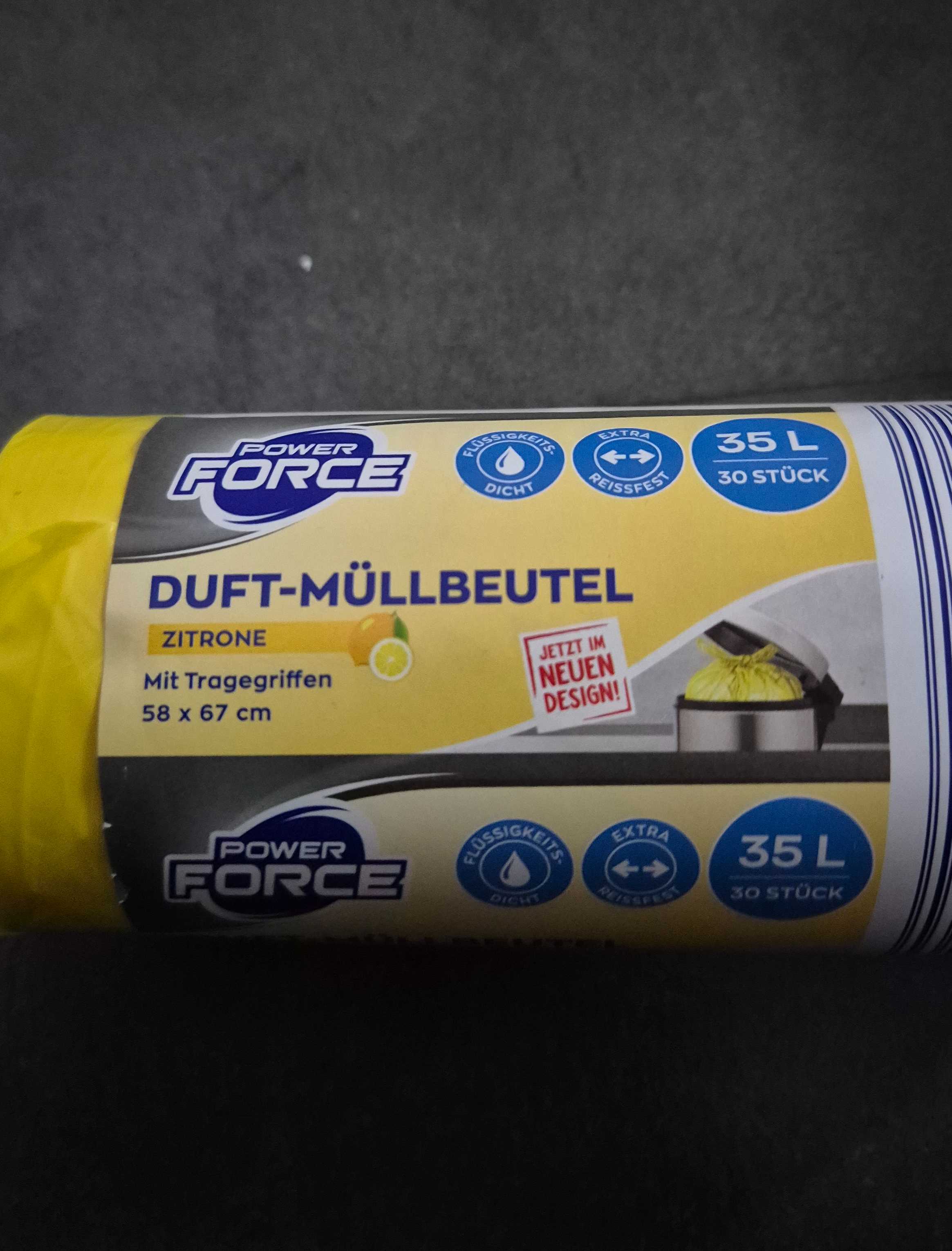 Duft Müllbeutel Gelb 35 L