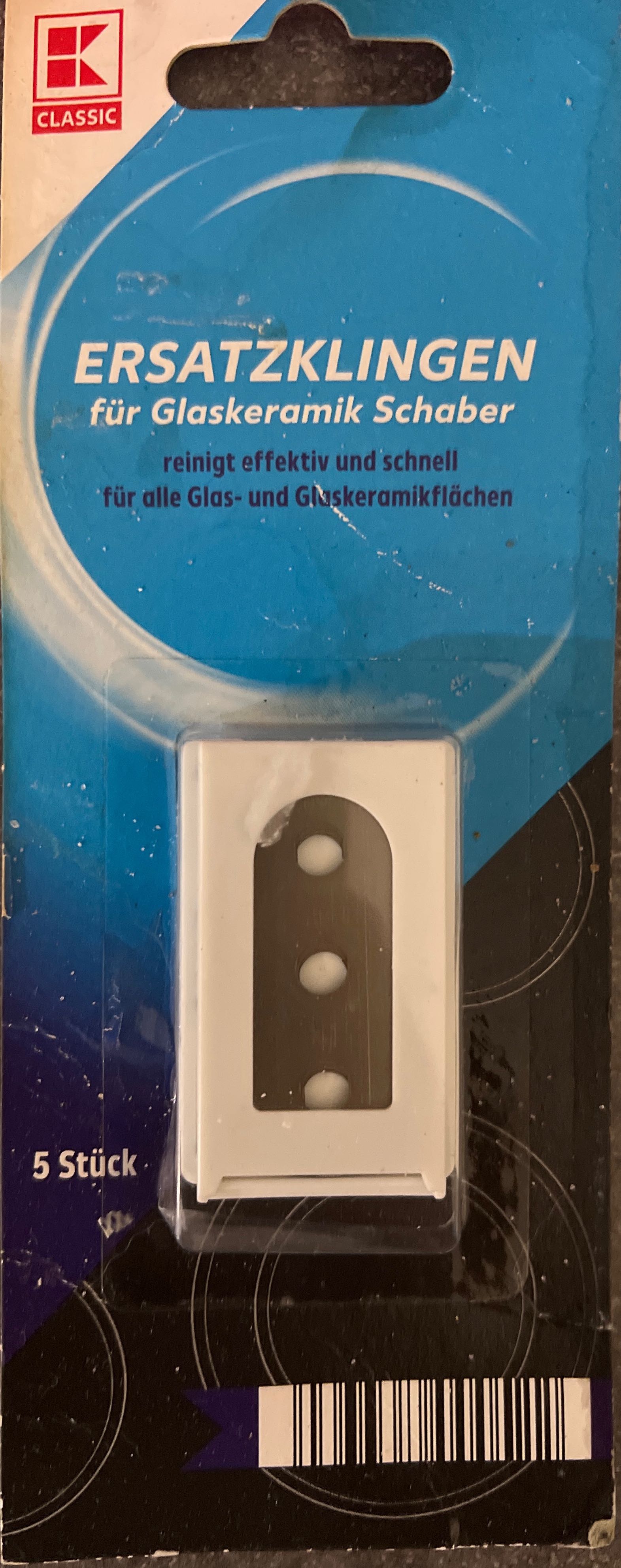 Ersatzklingen Glaskeramik Schaber