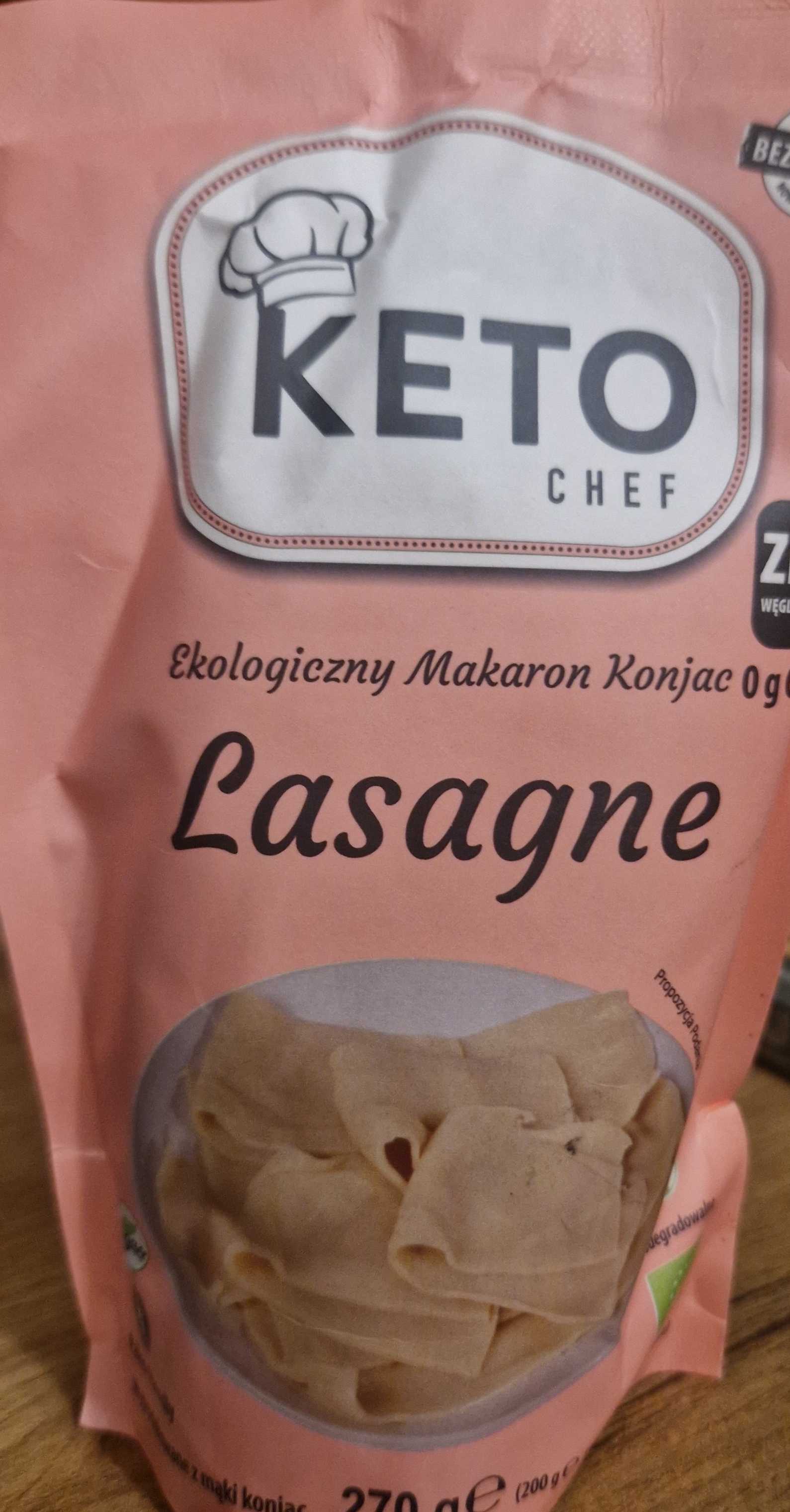 Makaron konjac Lasagne