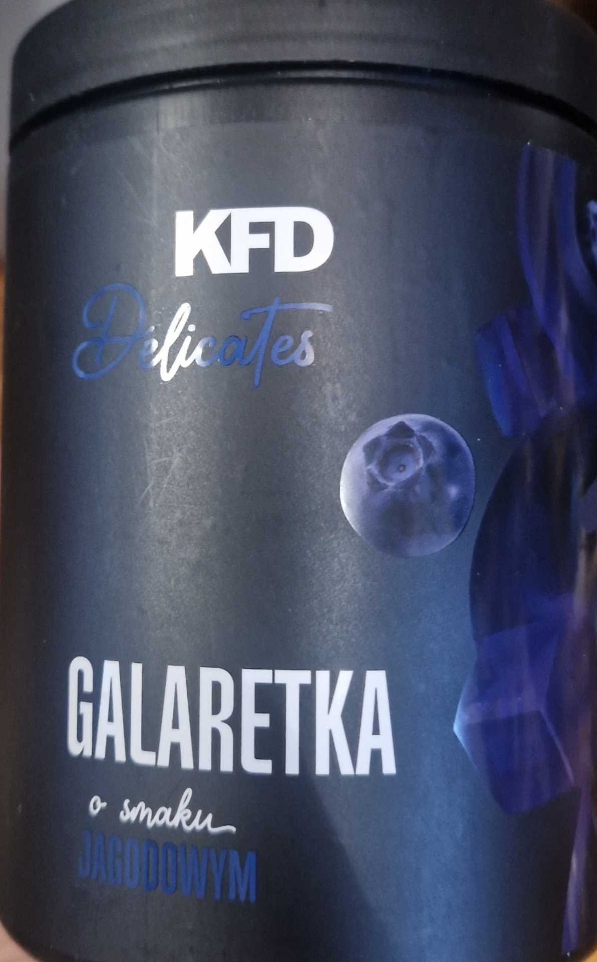 Galaretka o smaku jagodowym