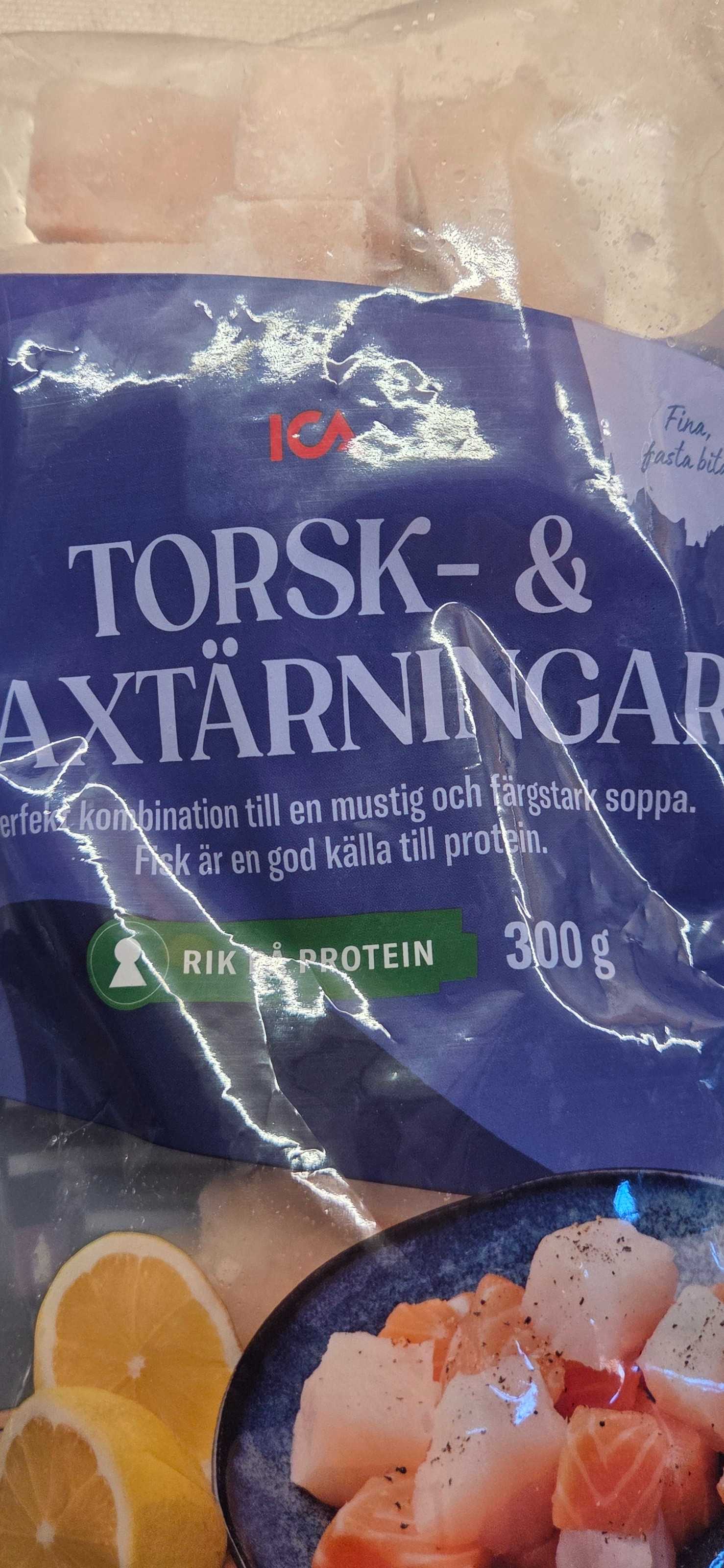 Torsk- och laxtärningar
