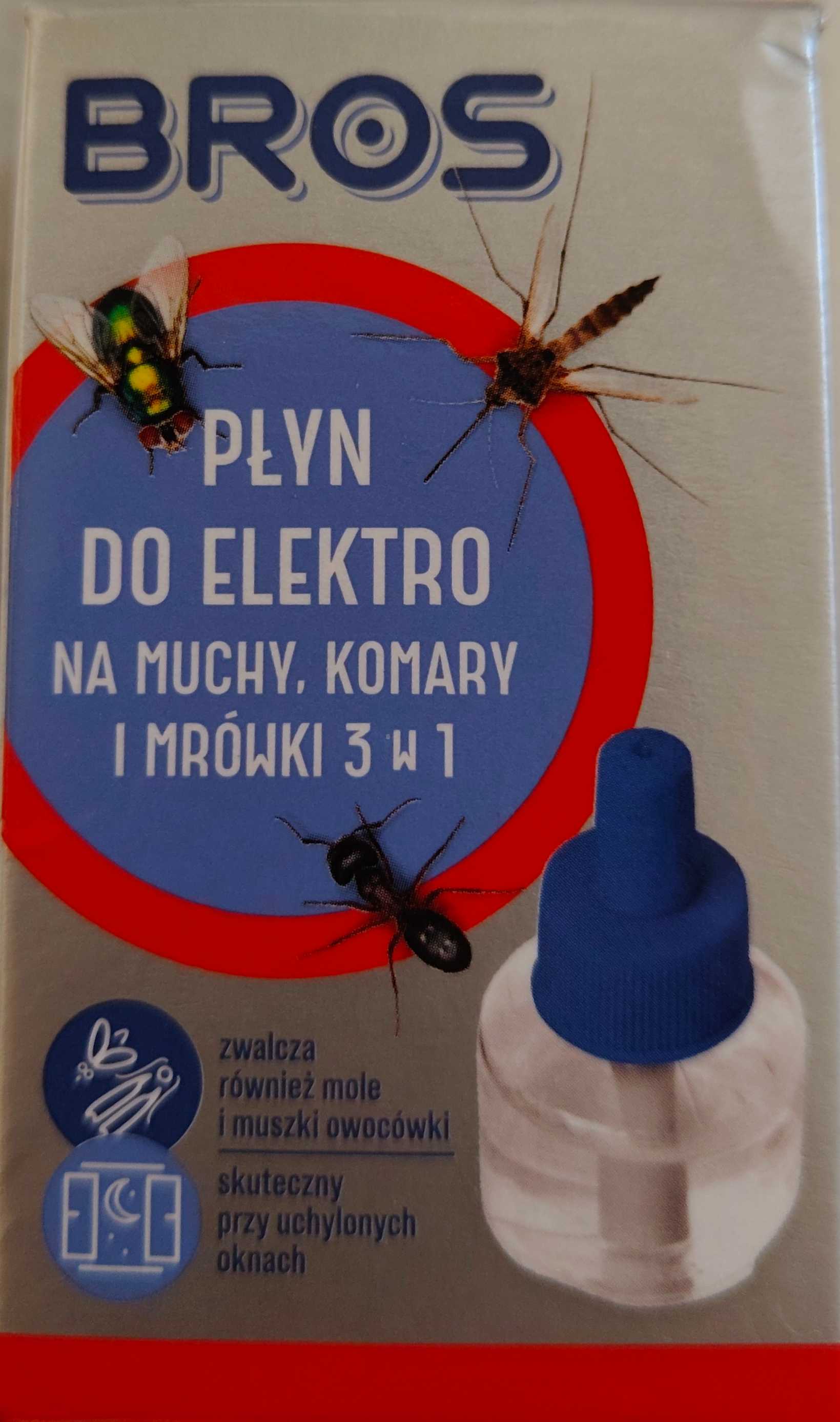 Plyn do elektro na muchy komary i mrowki 