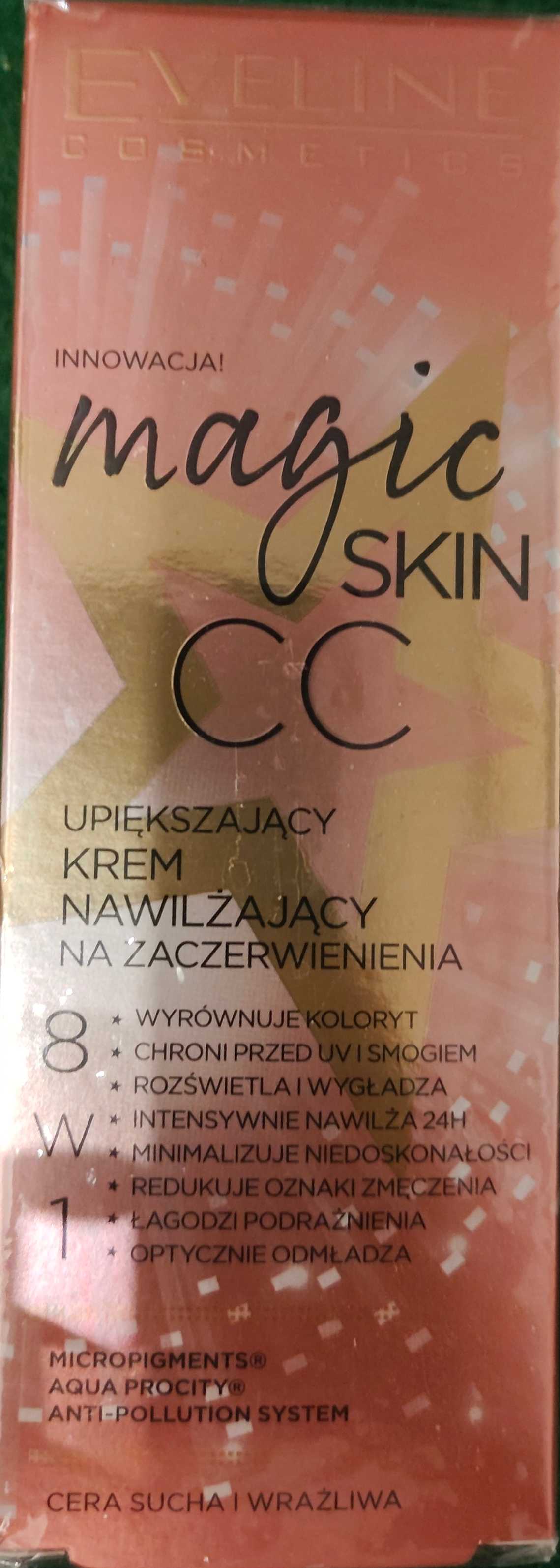 Upiększający krem nawilżający na zaczerwienie 8 w jednym