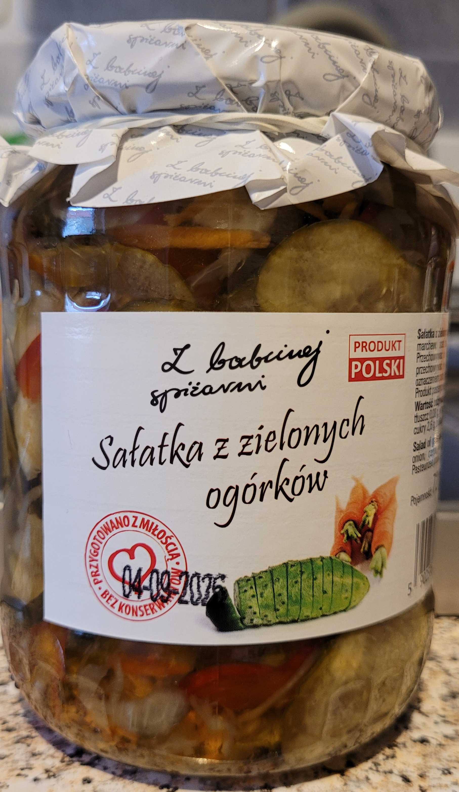 Sałatka z zielonych ogórków