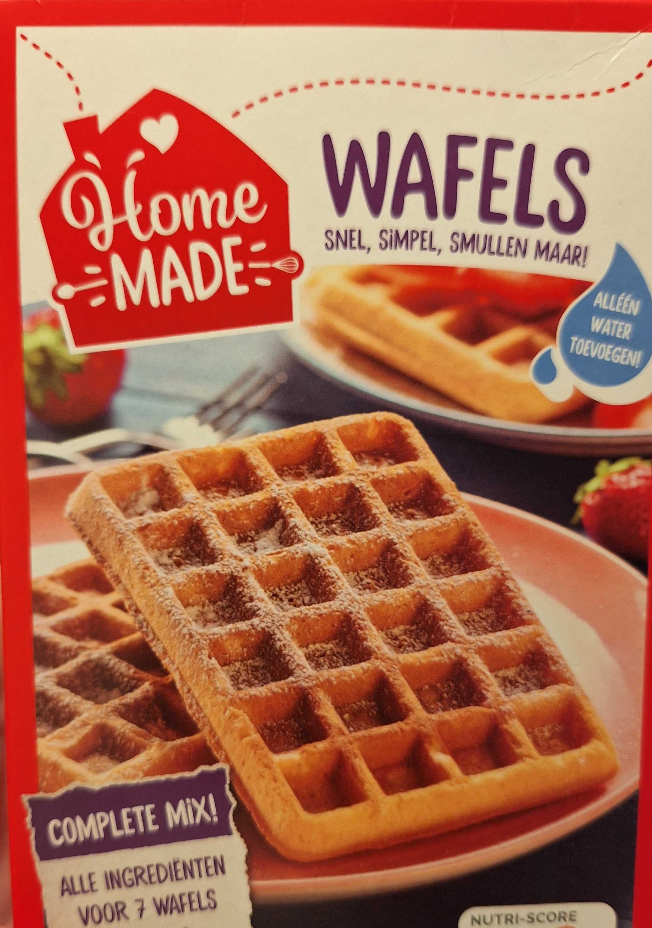 Homemade mix voor wafels