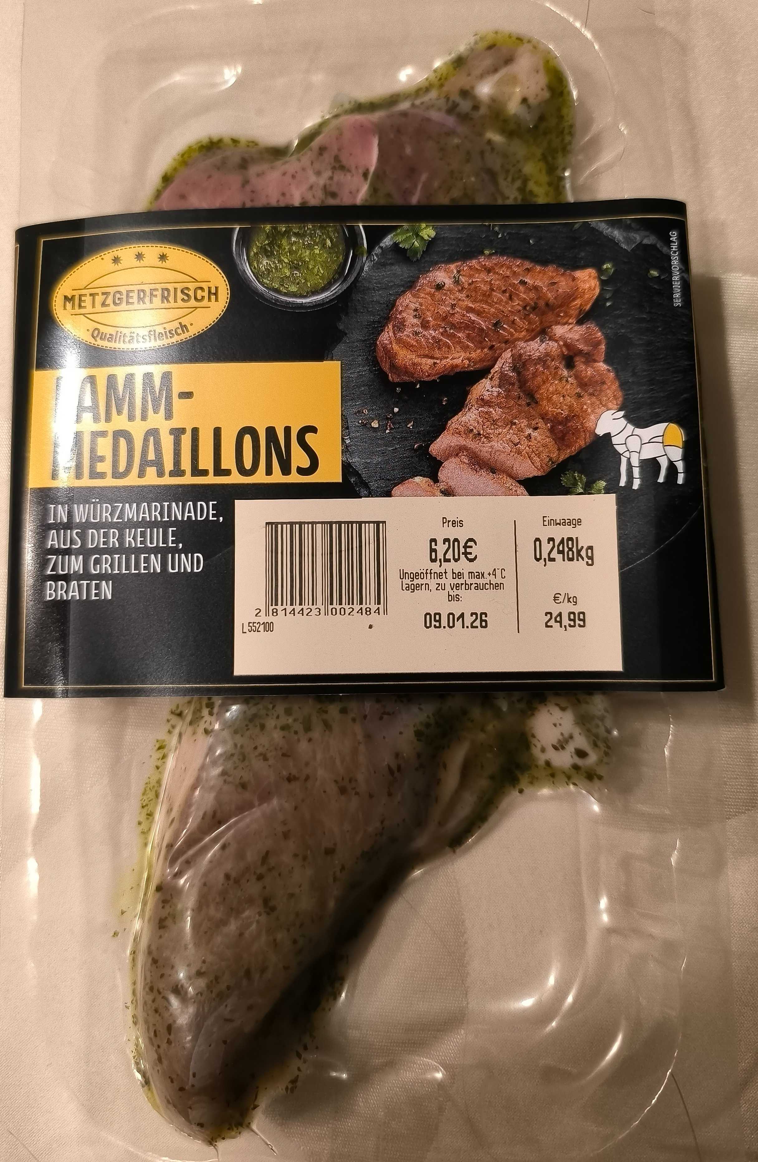 Lamm-Medaillons