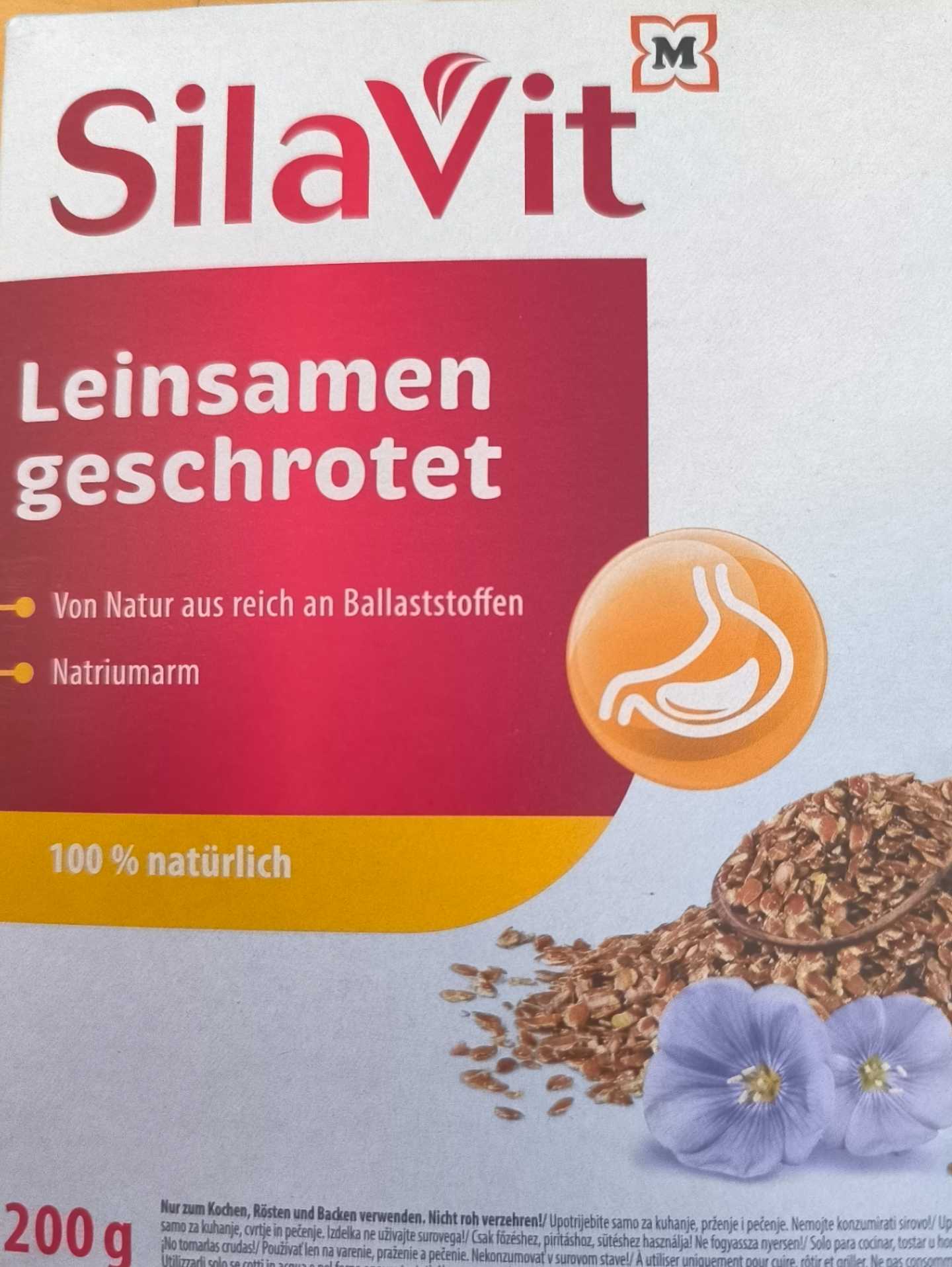 Leinsamen geschrotet