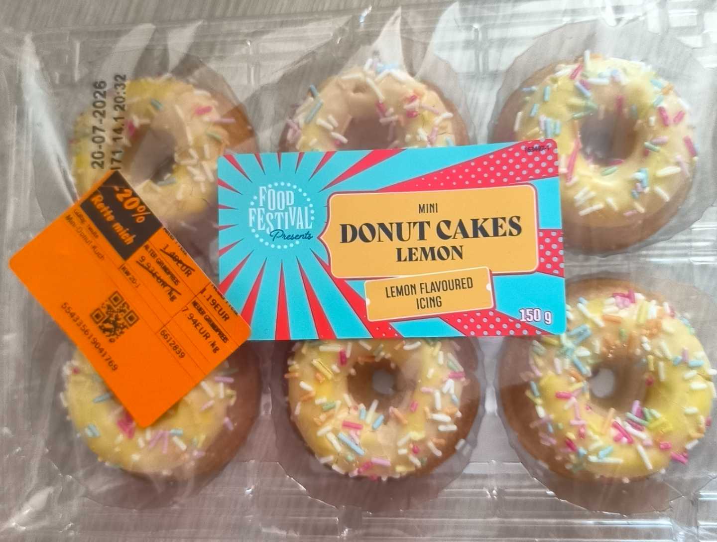 Mini Donut Cakes Lemon