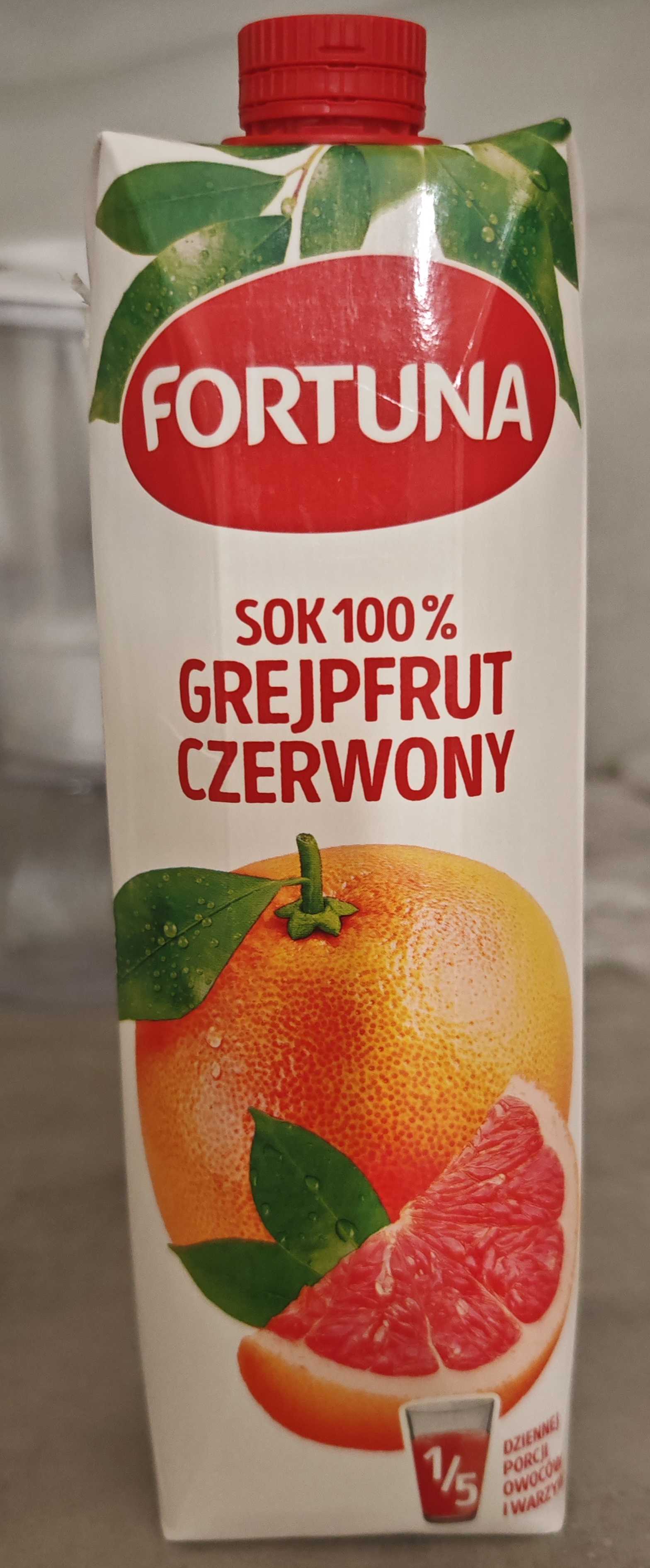 Sok 100% grejpfrut czerwony