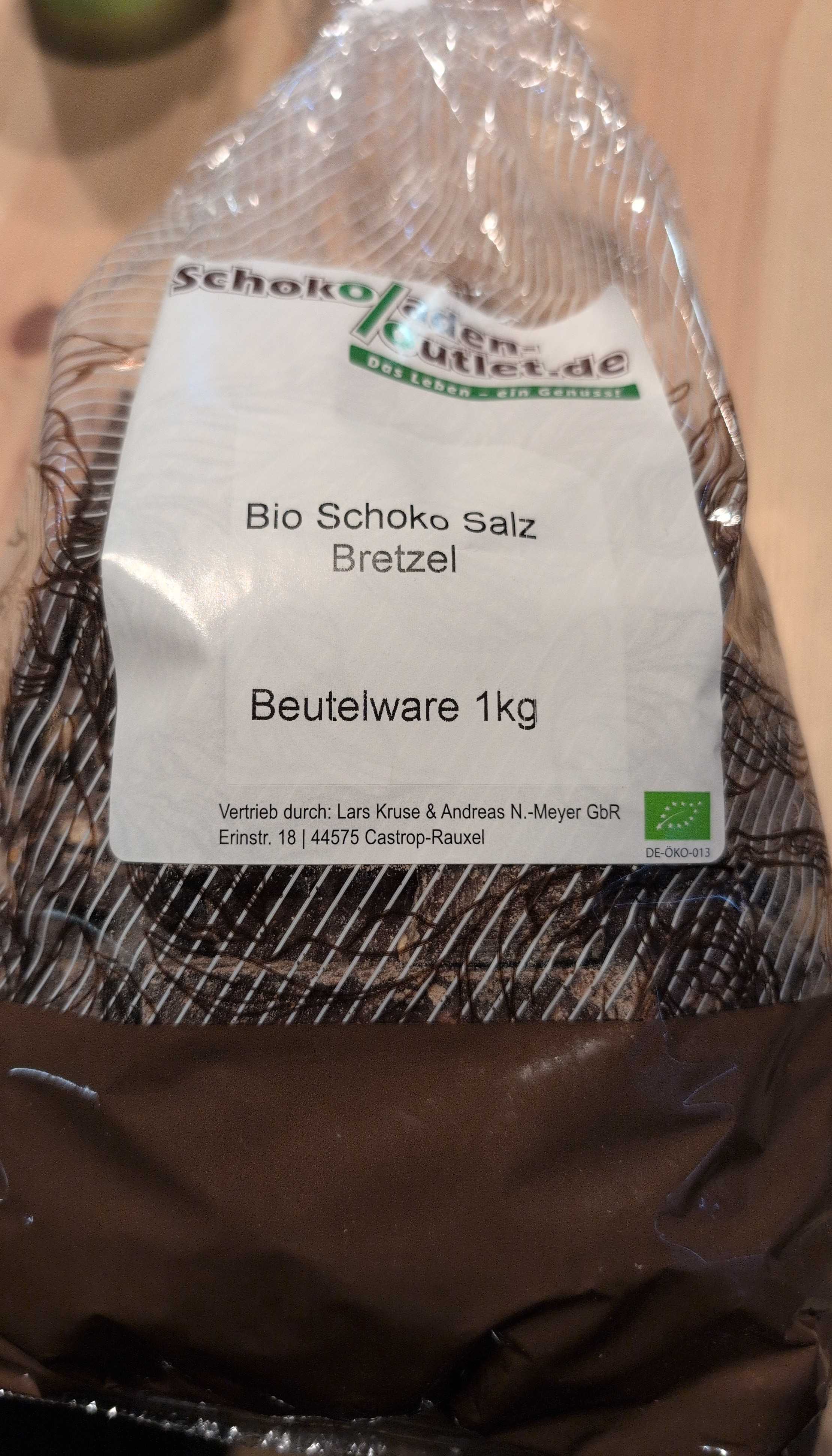 Schokolade Bio Schoko Salz Bretzel