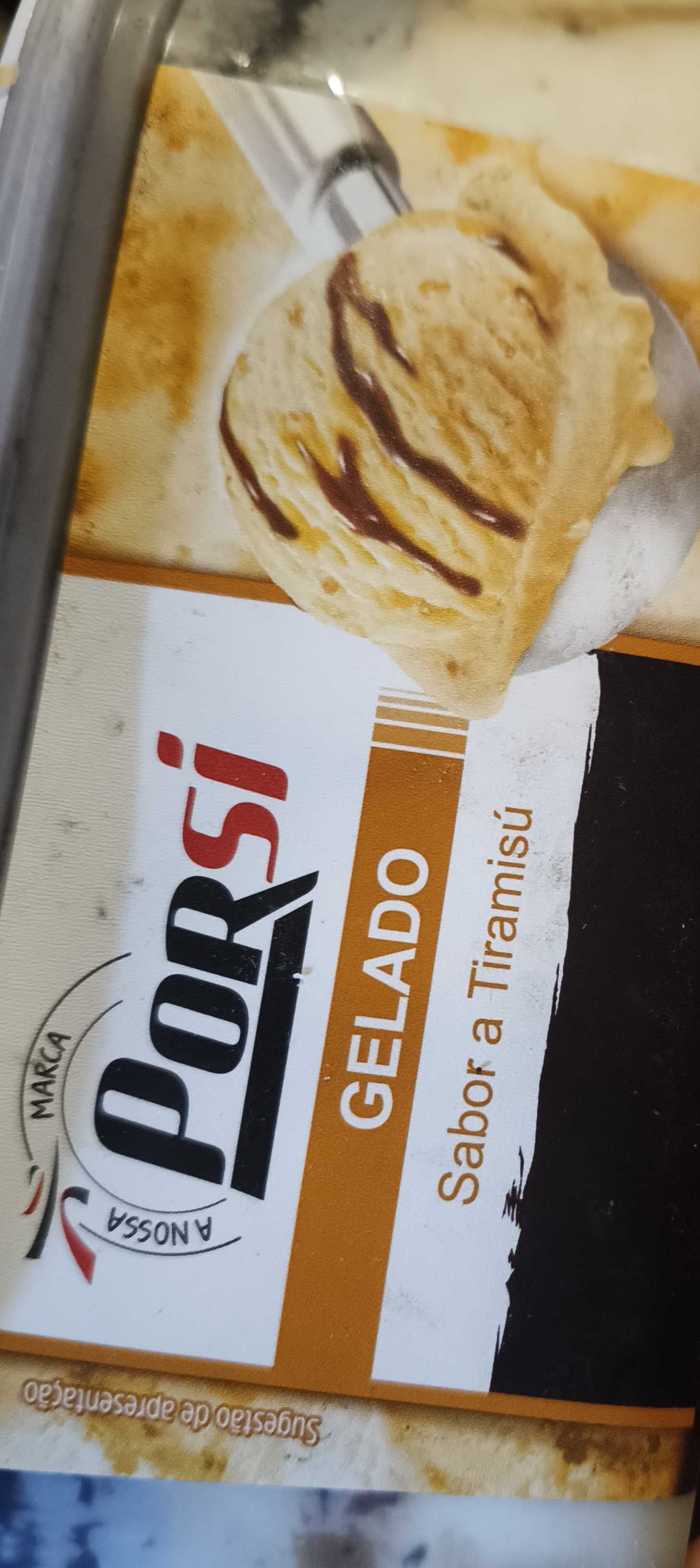 Gelado tiramisu 